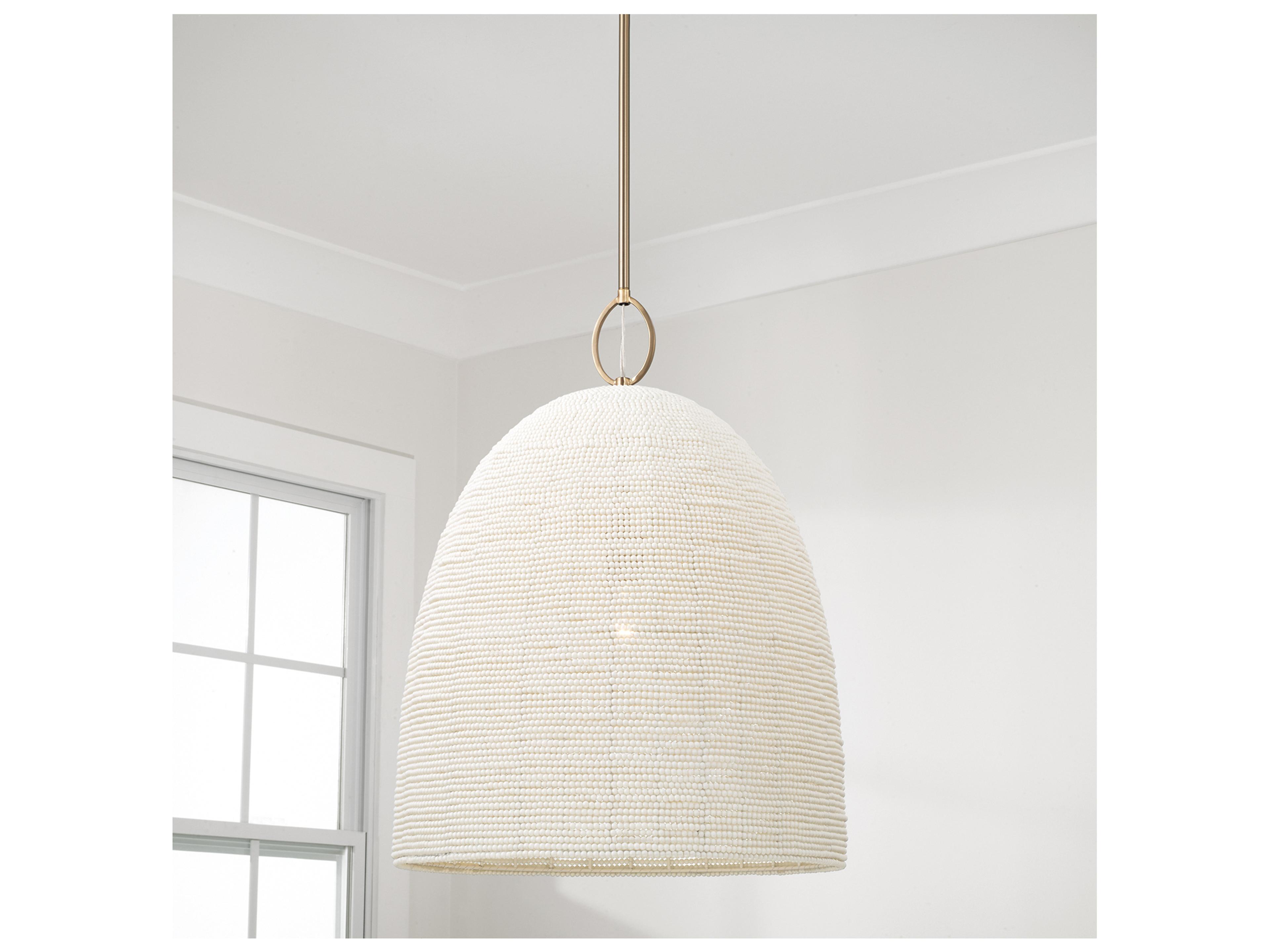 Capital Lighting Natalia 1-light Aged Brass Pendant