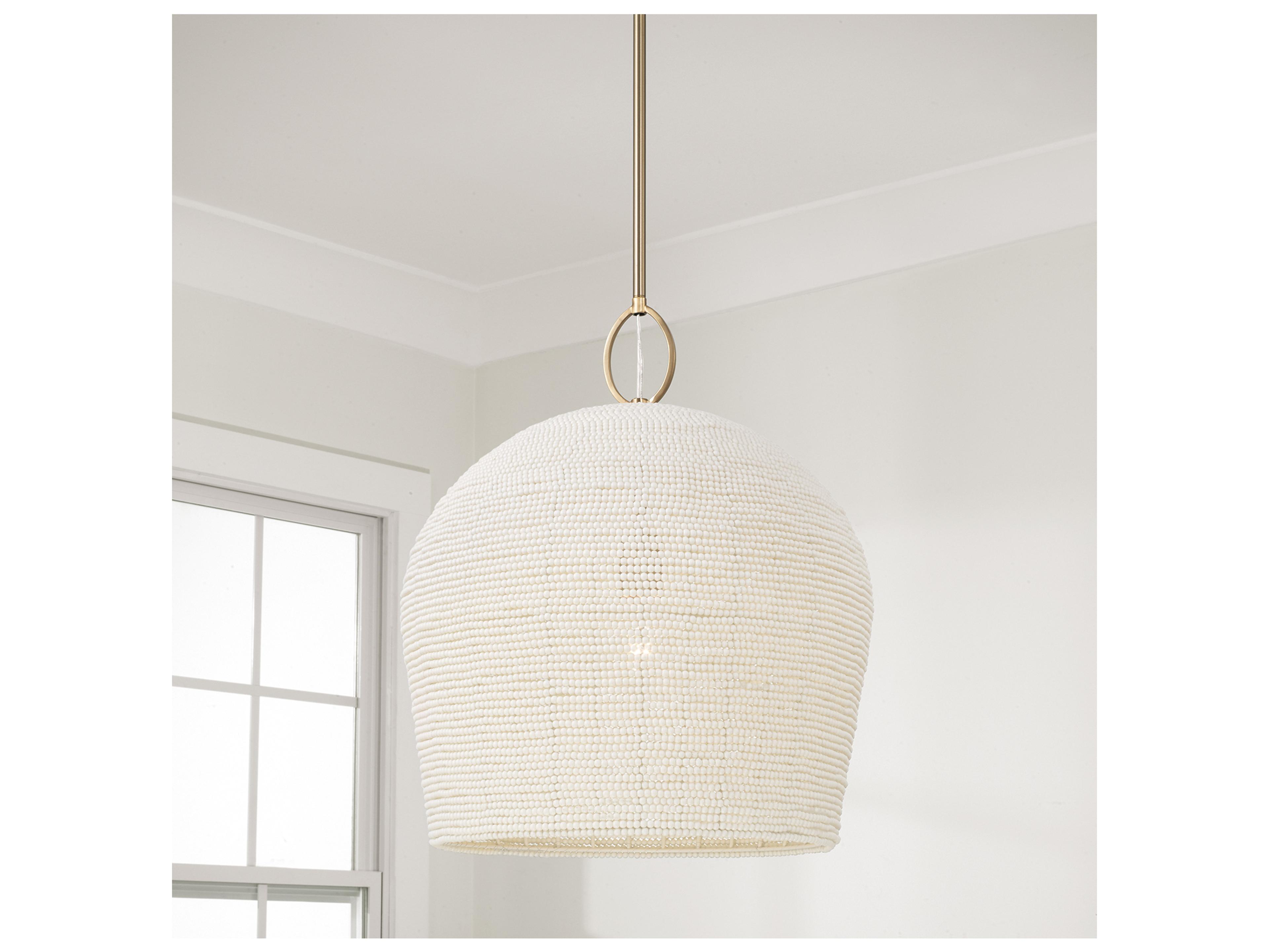 Capital Lighting Natalia 1-light Aged Brass Pendant