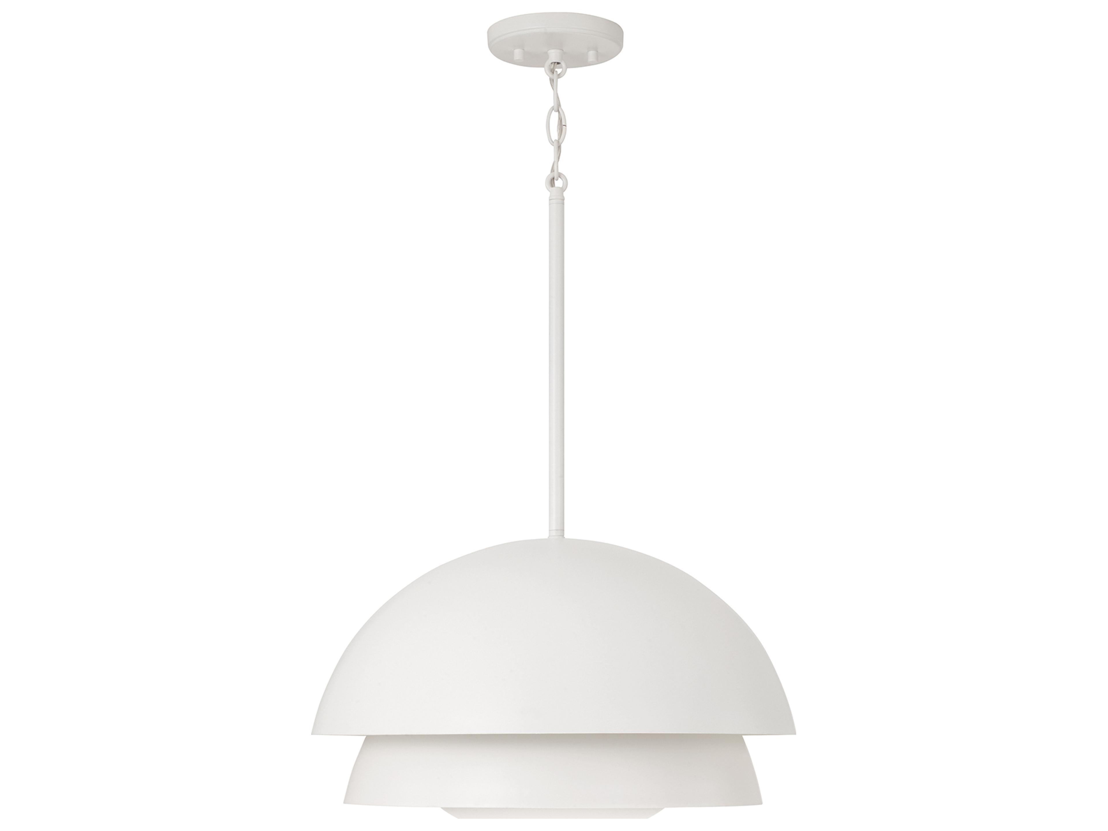 Jensen 1-light Matte White Pendant