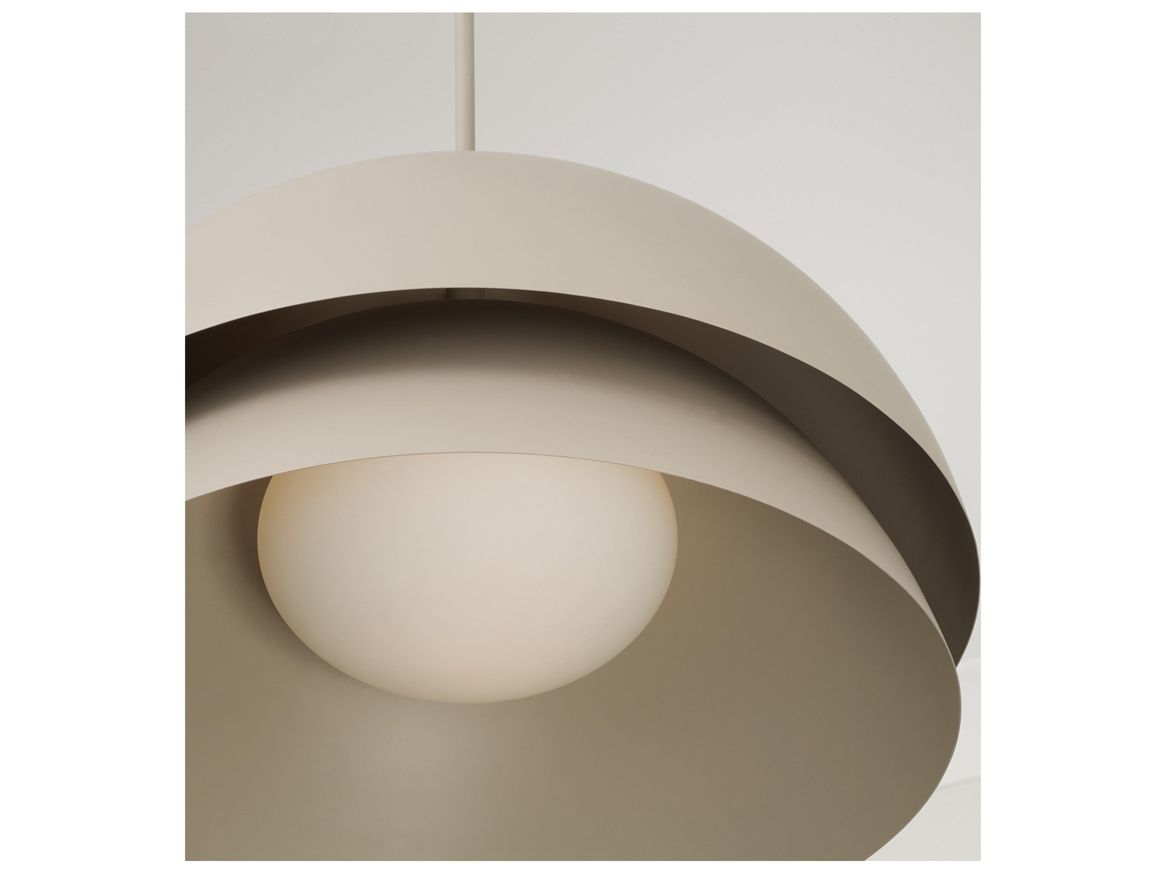 Capital Lighting Jensen 1-light Taupe White Pendant