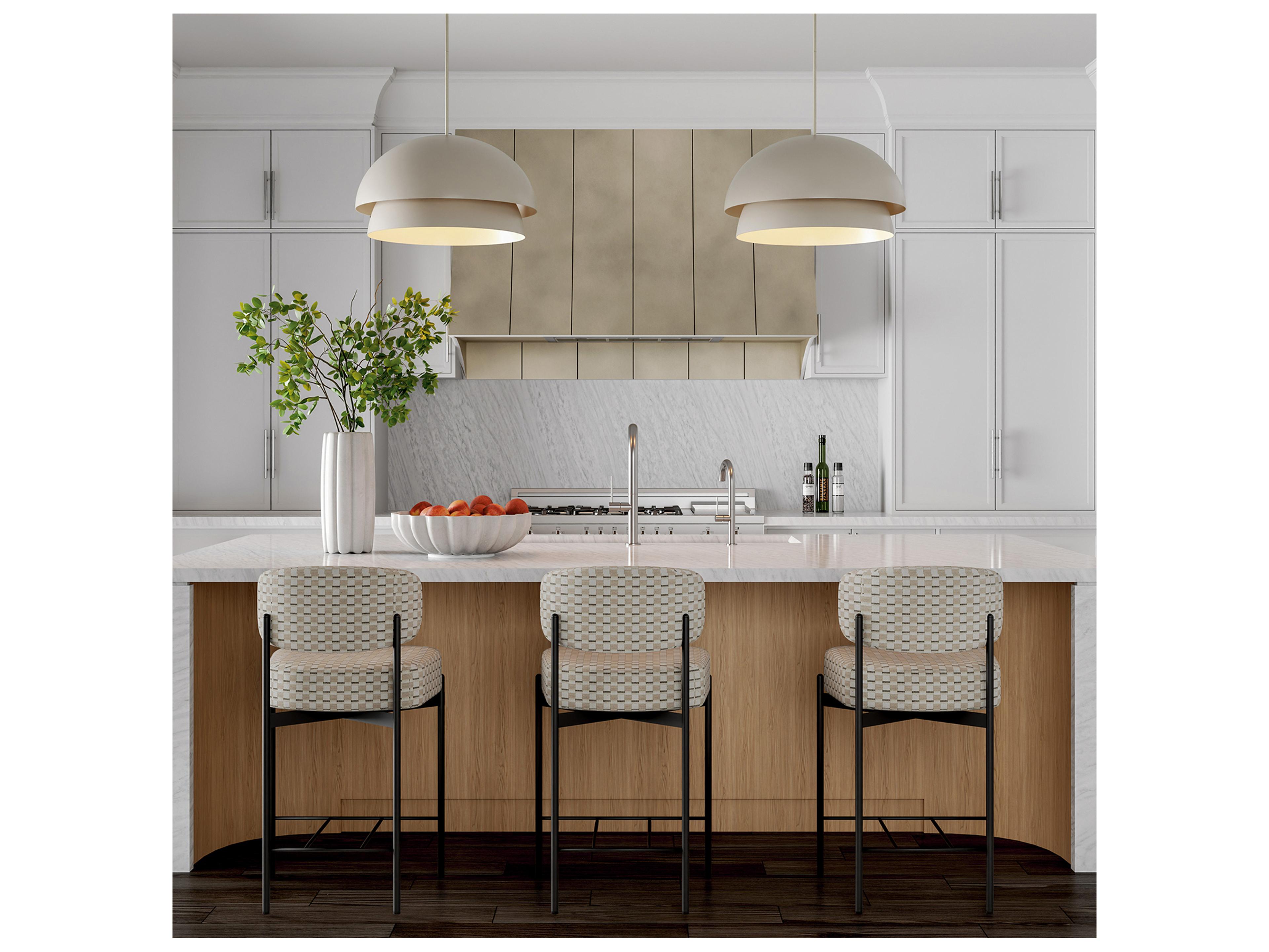 Capital Lighting Jensen 1-light Taupe White Pendant