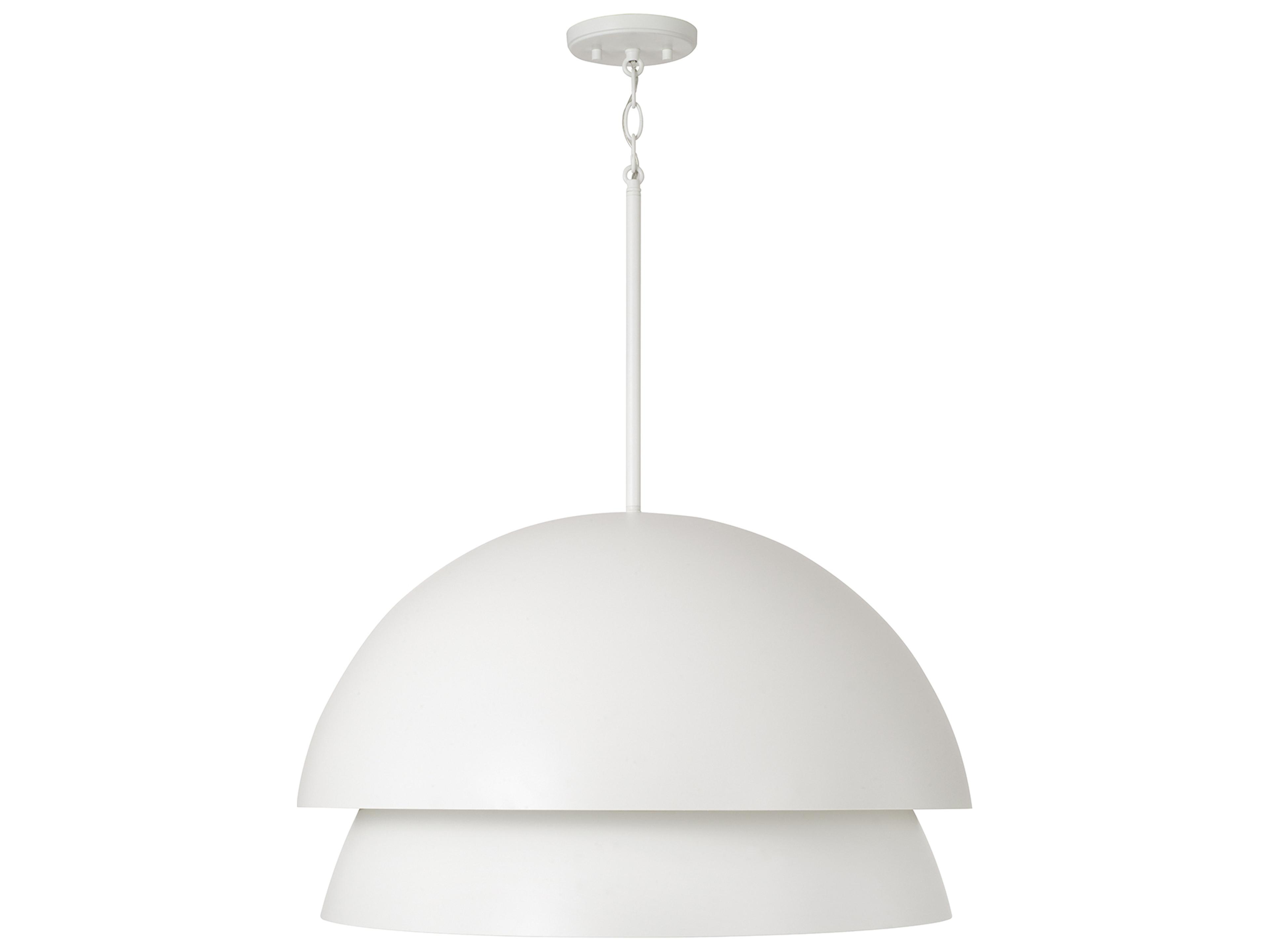 Jensen 1-light Matte White Pendant
