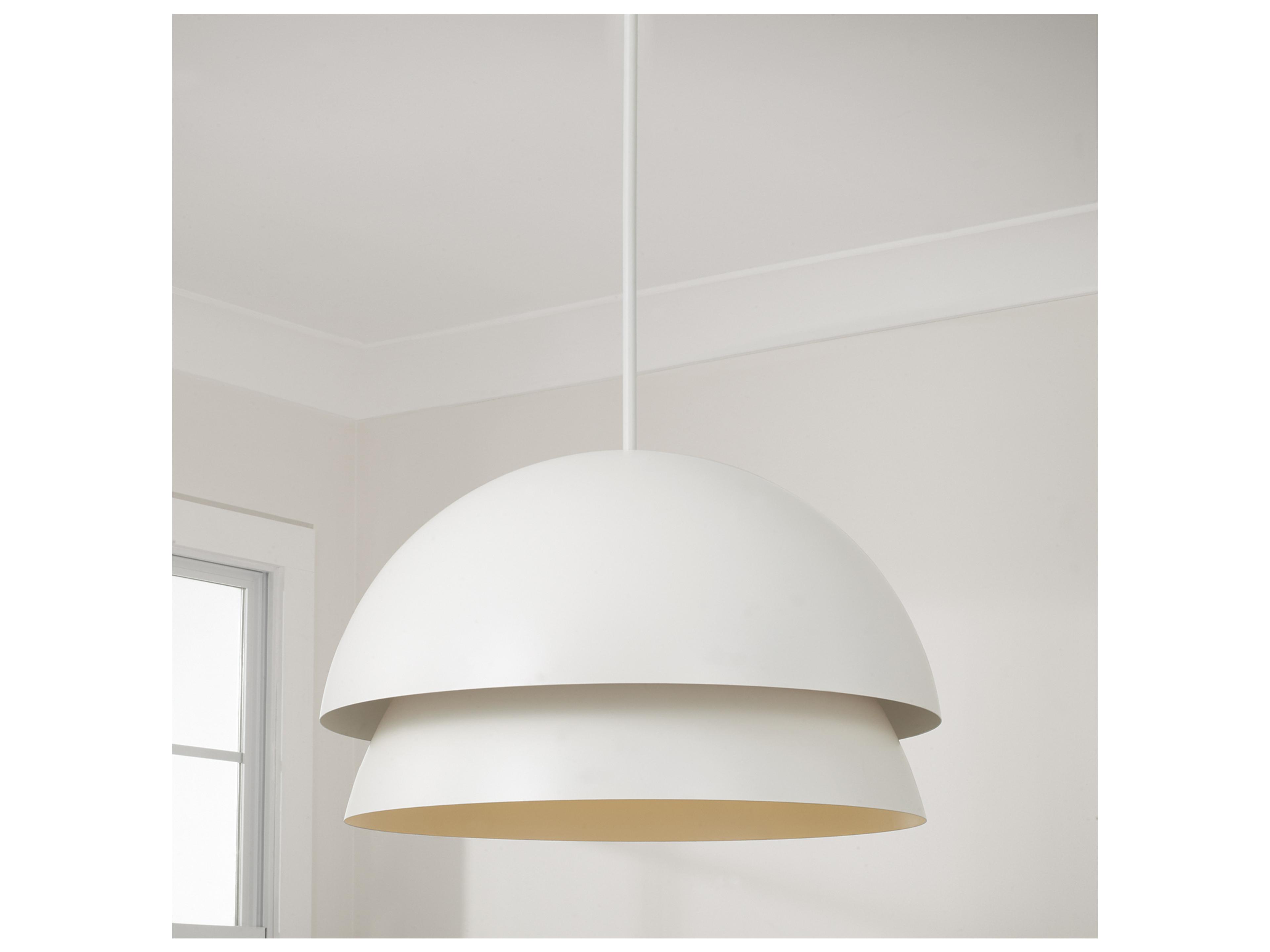 Capital Lighting Jensen 1-light Matte White Pendant