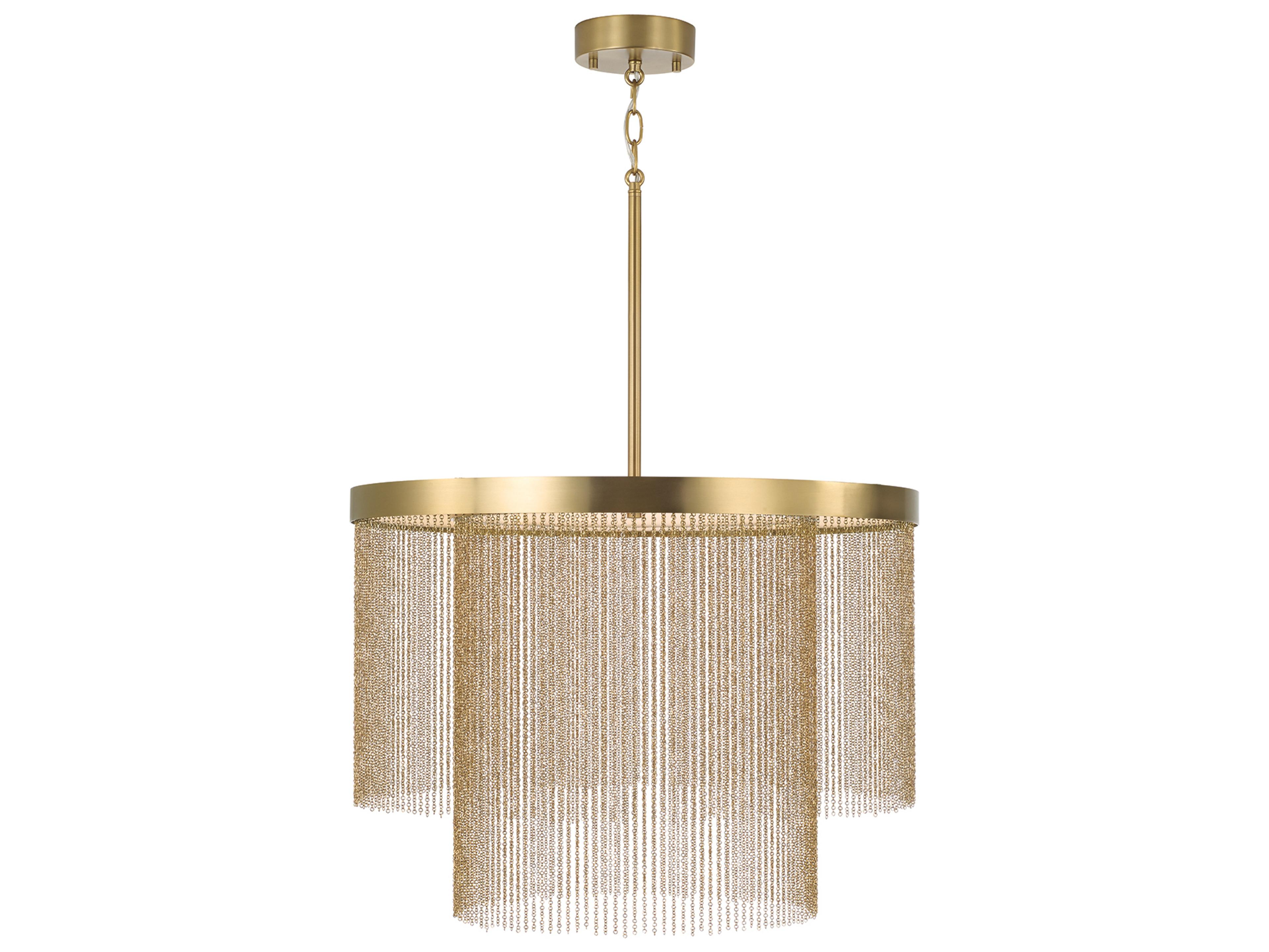 Rae 2-light Aged Brass Pendant