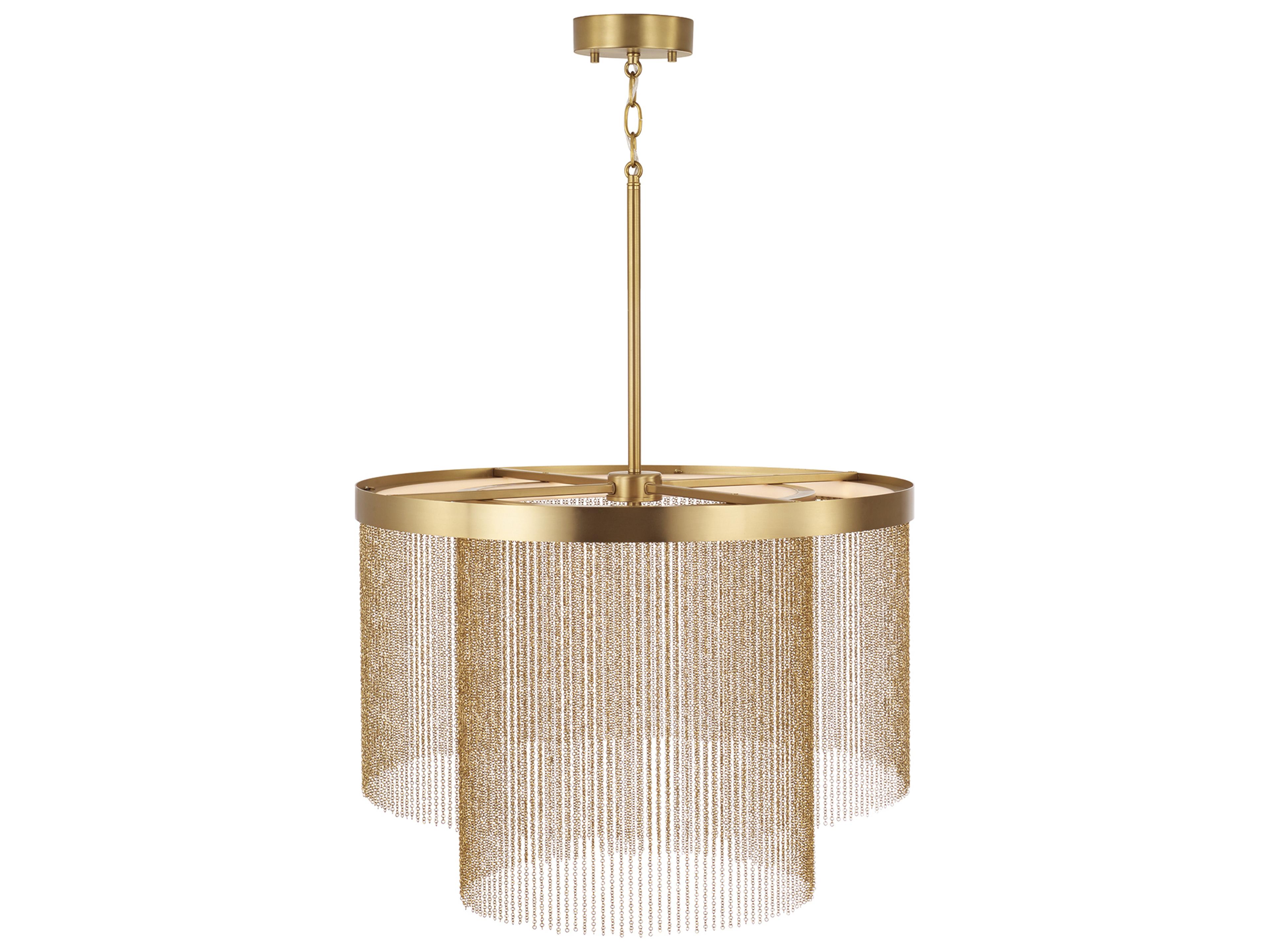 Capital Lighting Rae 2-light Aged Brass Pendant
