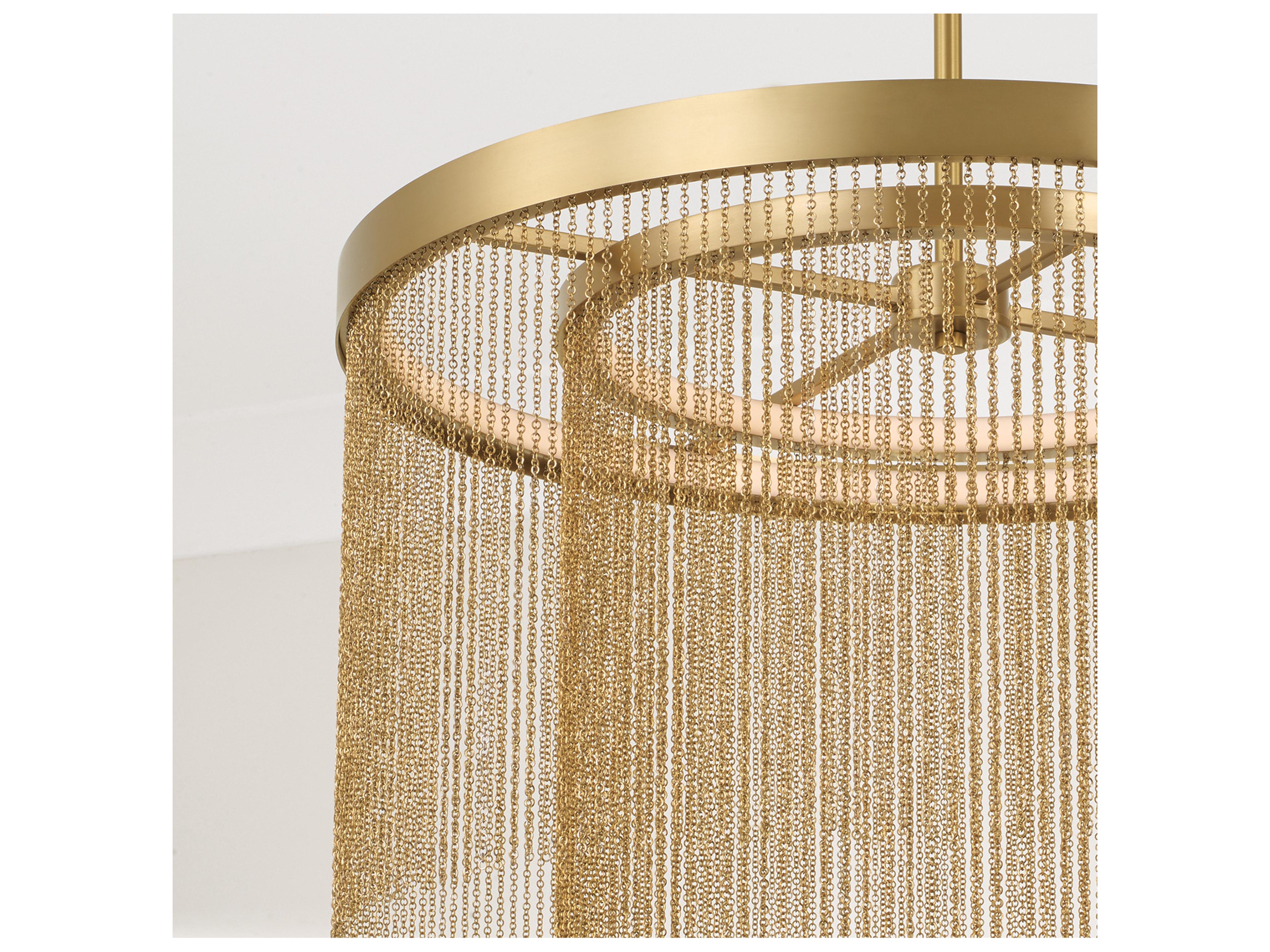 Capital Lighting Rae 2-light Aged Brass Pendant