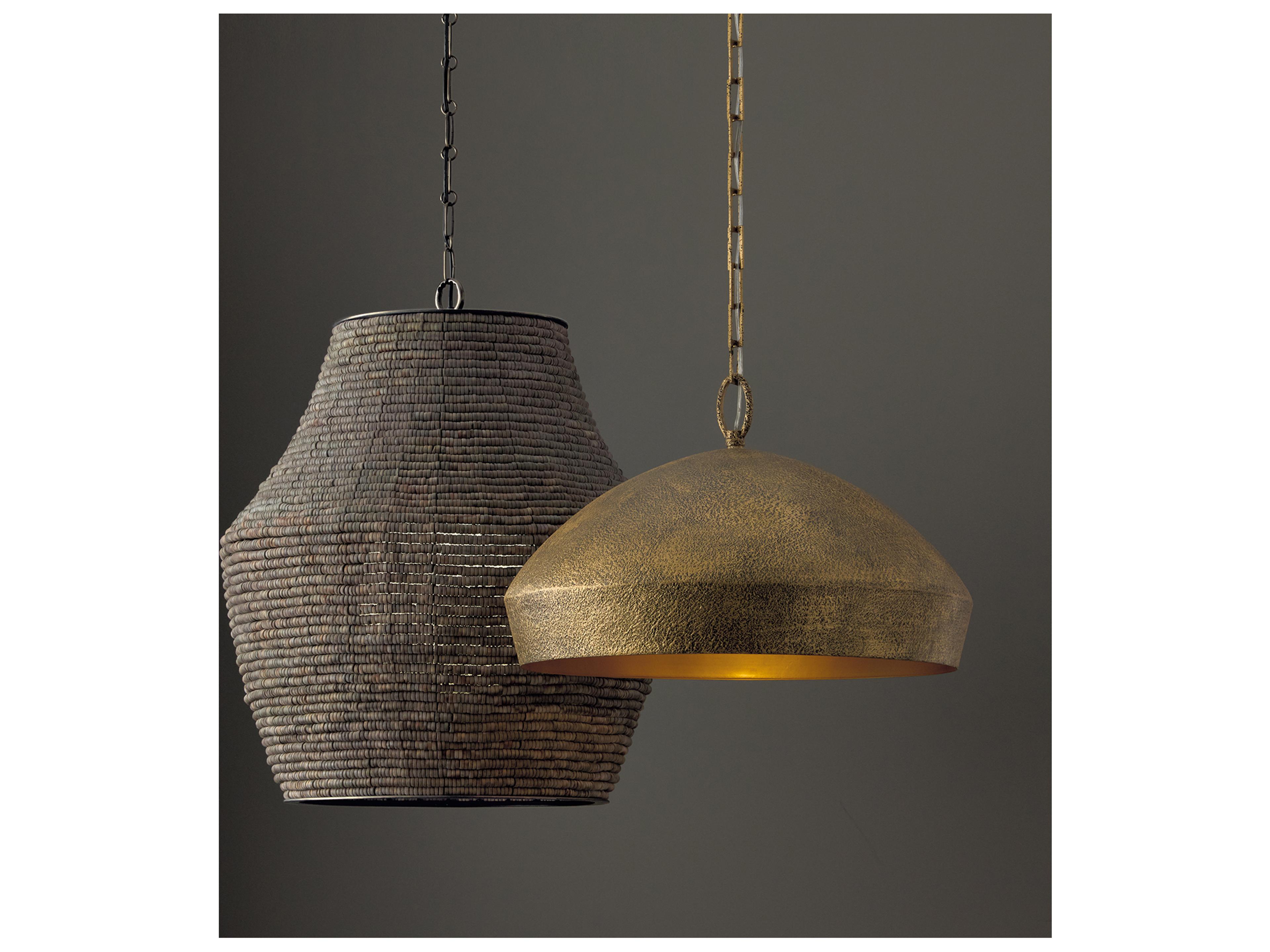 Capital Lighting Savari 1-light Artisan Gold Dome Pendant