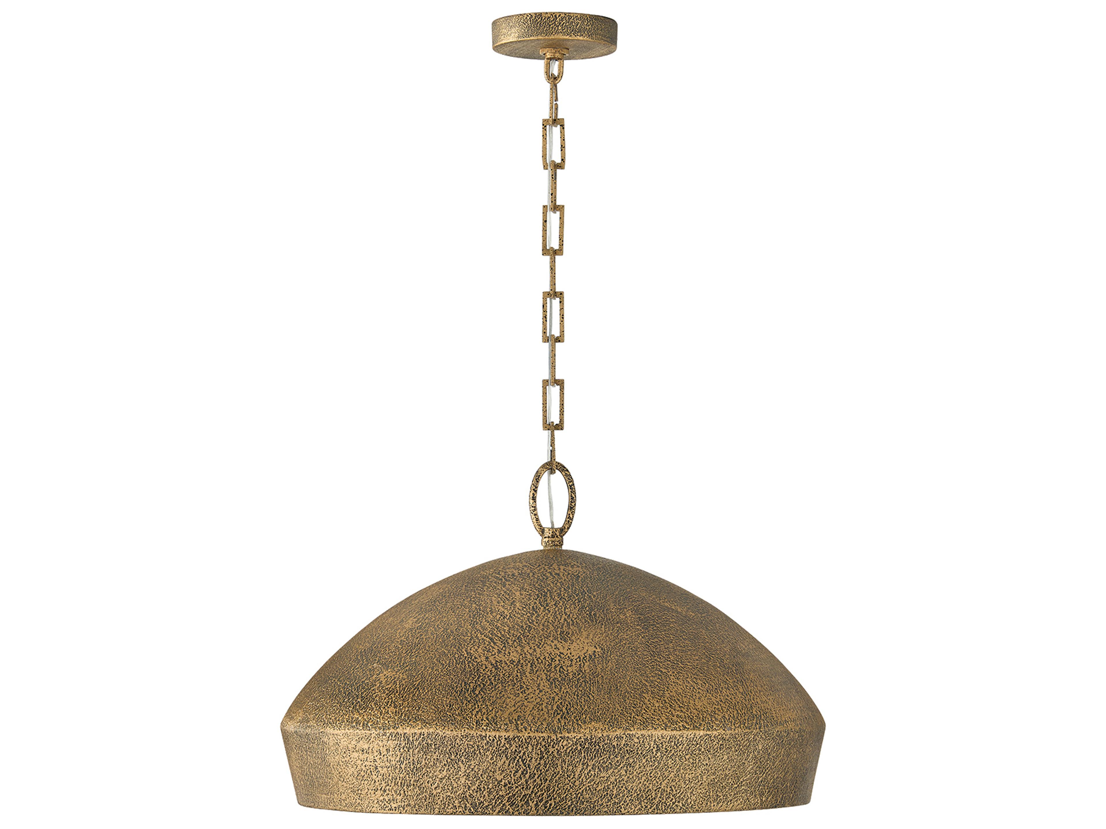 Savari 1-light Artisan Gold Dome Pendant