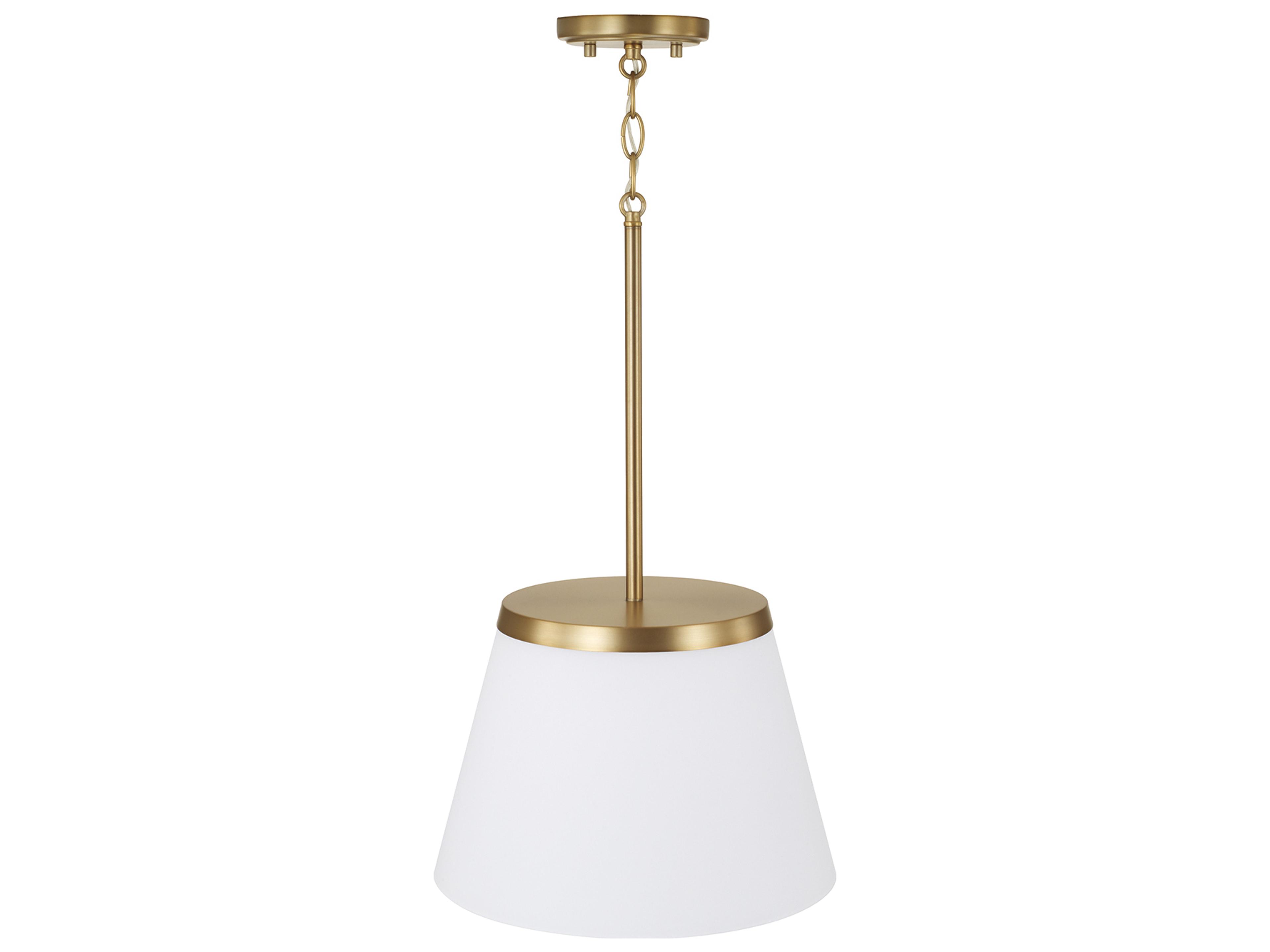 Capital Lighting Drake 1-light Aged Brass Round Pendant