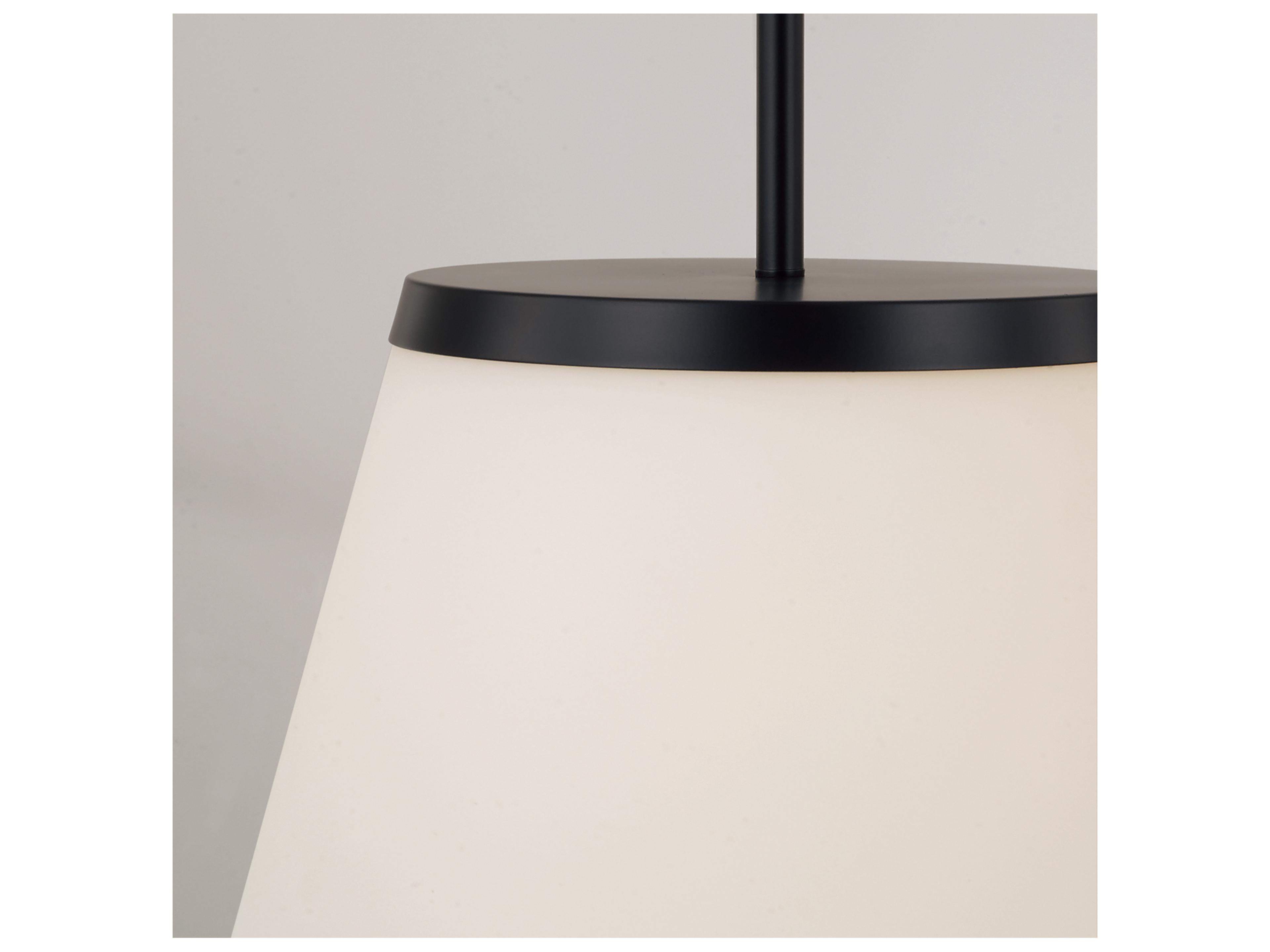 Capital Lighting Drake 1-light Matte Black Pendant