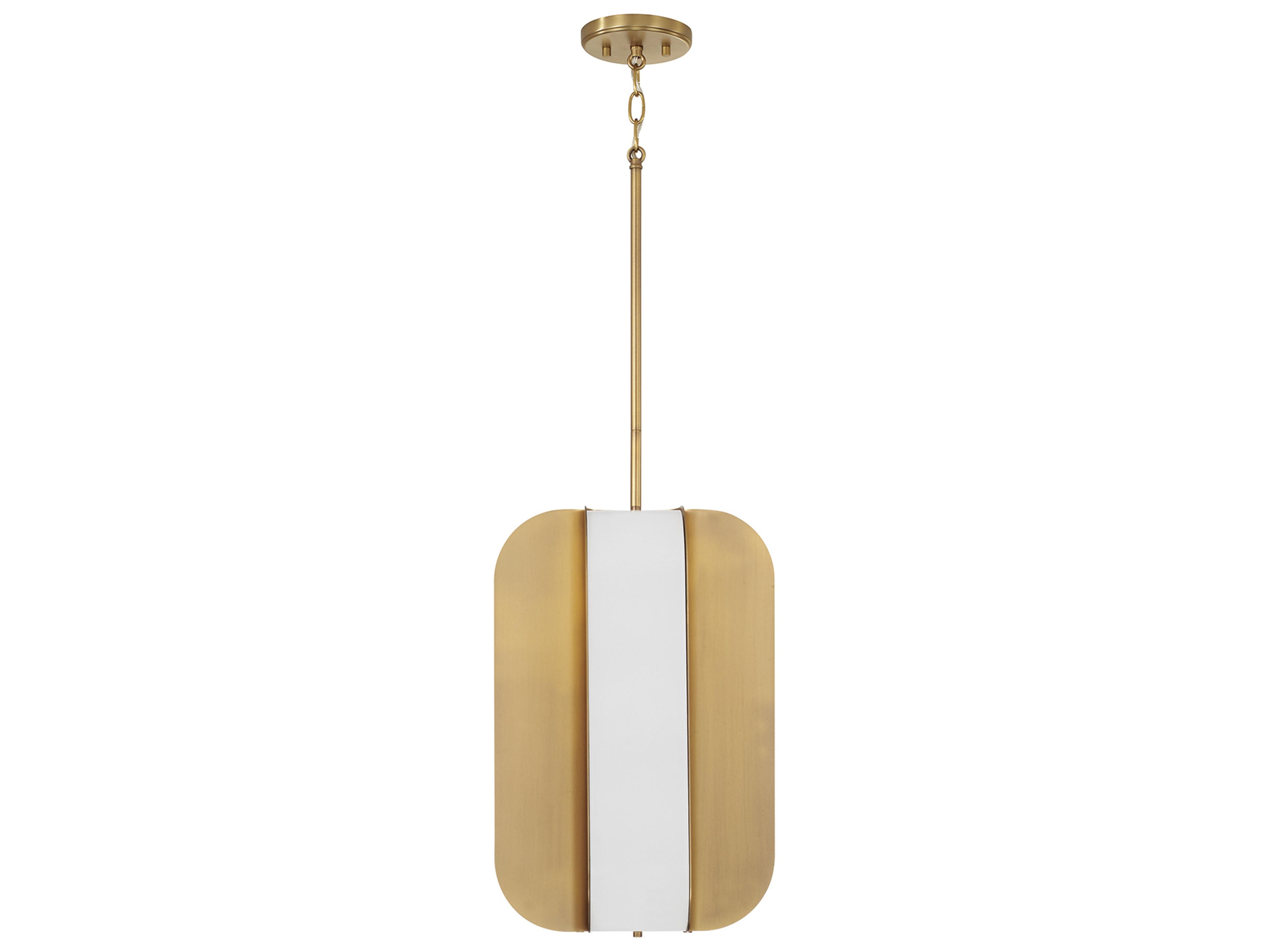 Marcell 4-light Aged Brass Geometric Mini Pendant