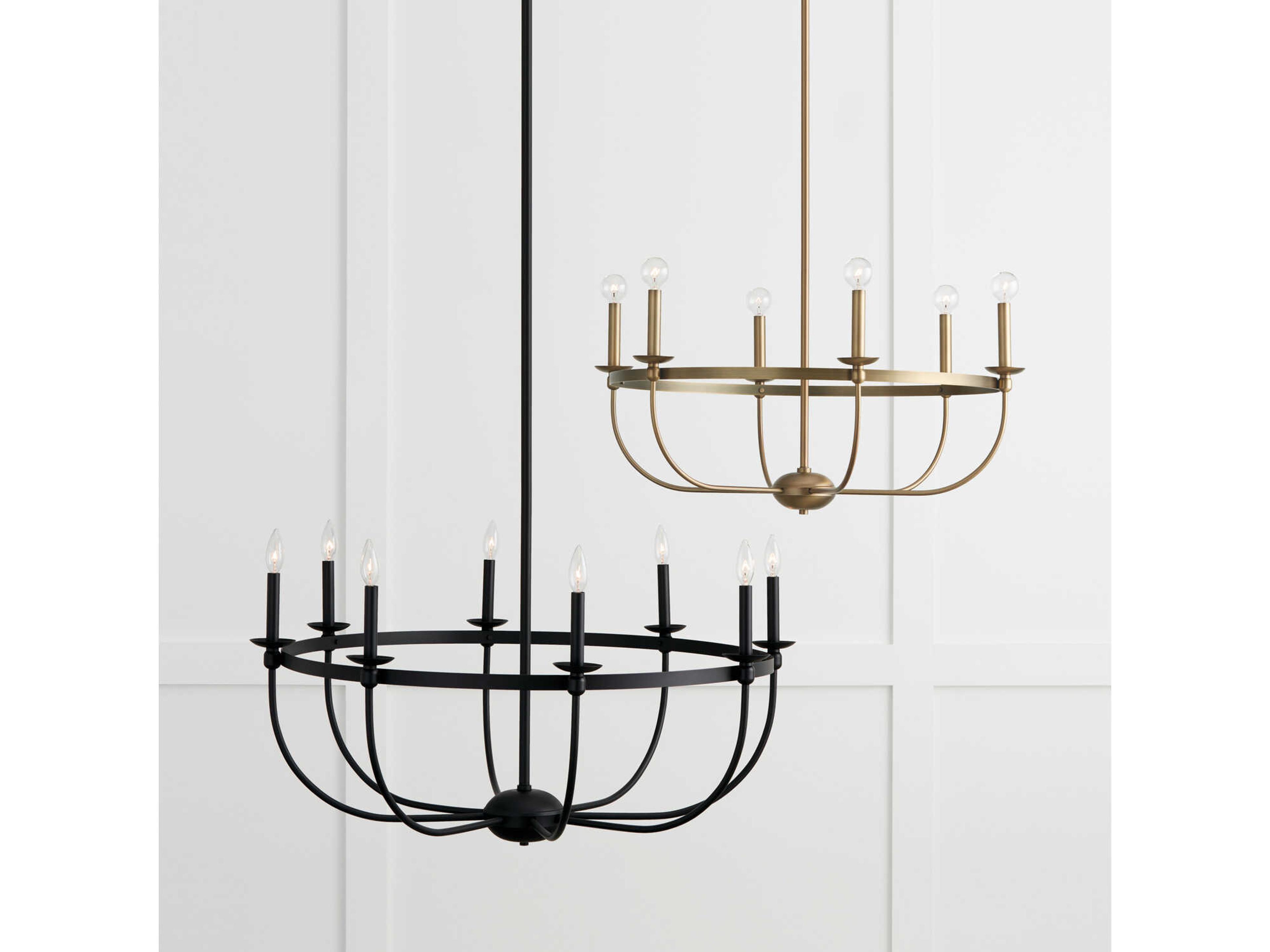 Capital Lighting Rylann 6-Light Aged Brass Chandelier