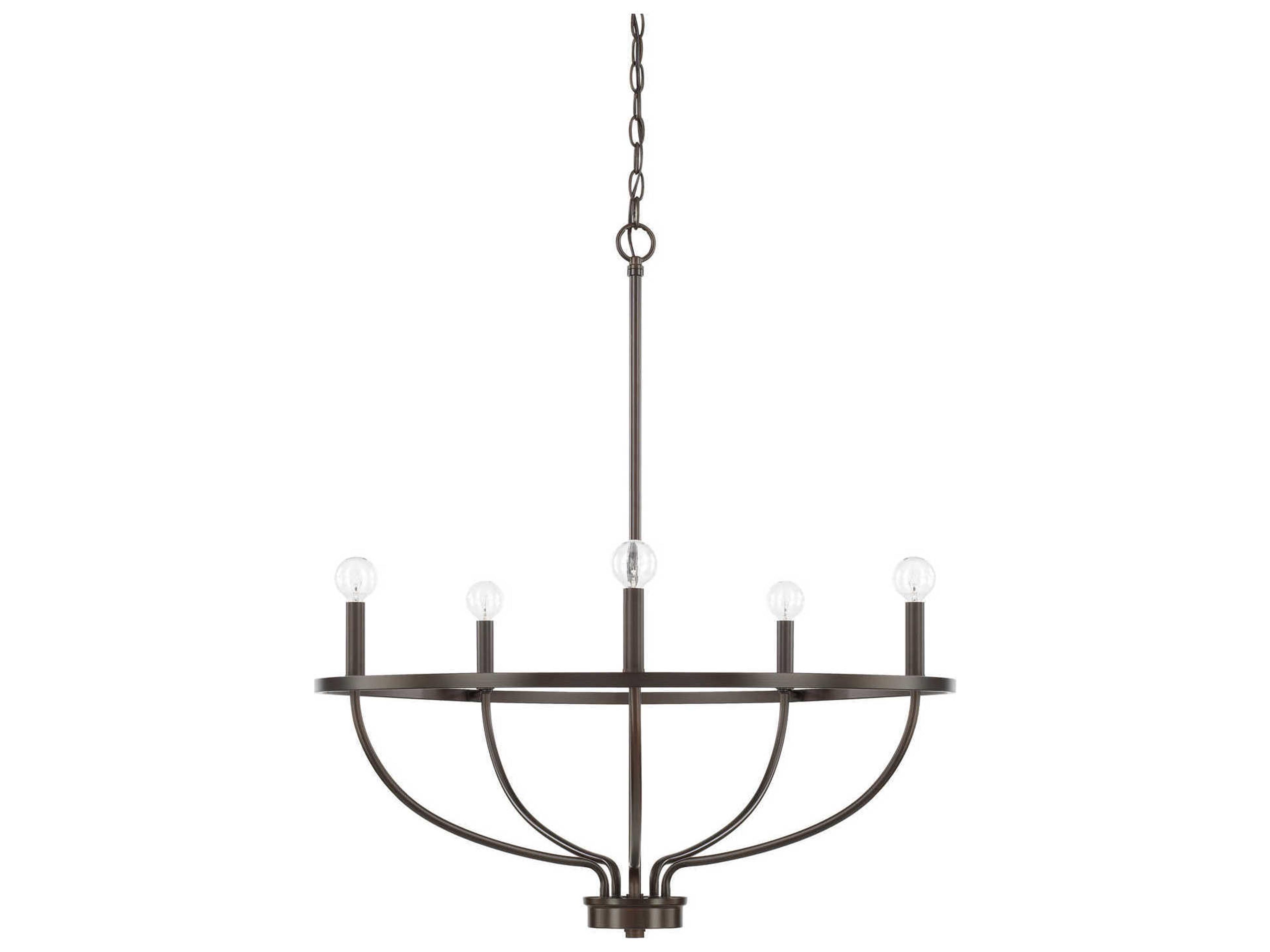 Greyson 5-Light Bronze Candelabra Chandelier