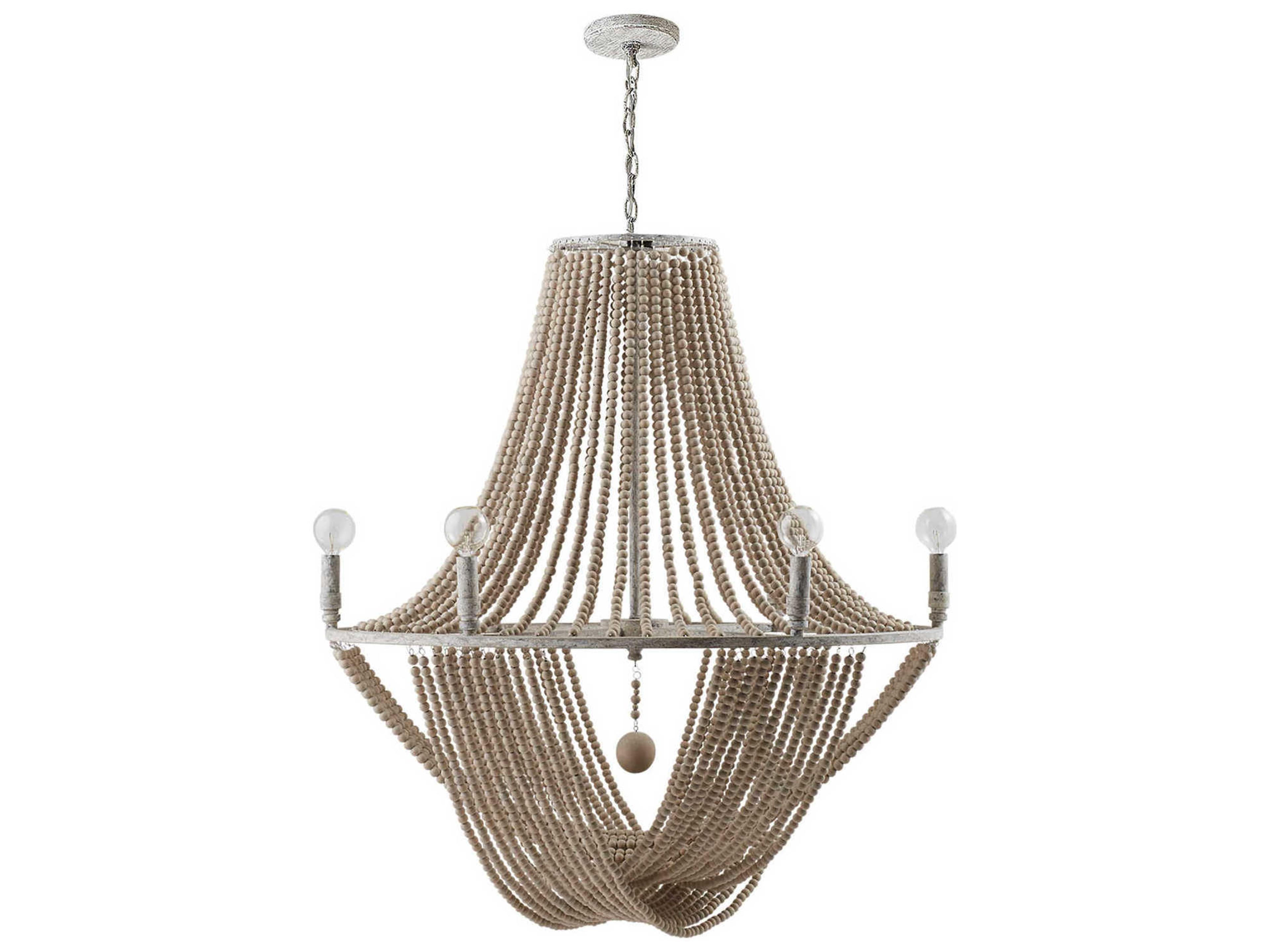 Kayla 6-Light Mystic Sand Bronze Empire Chandelier