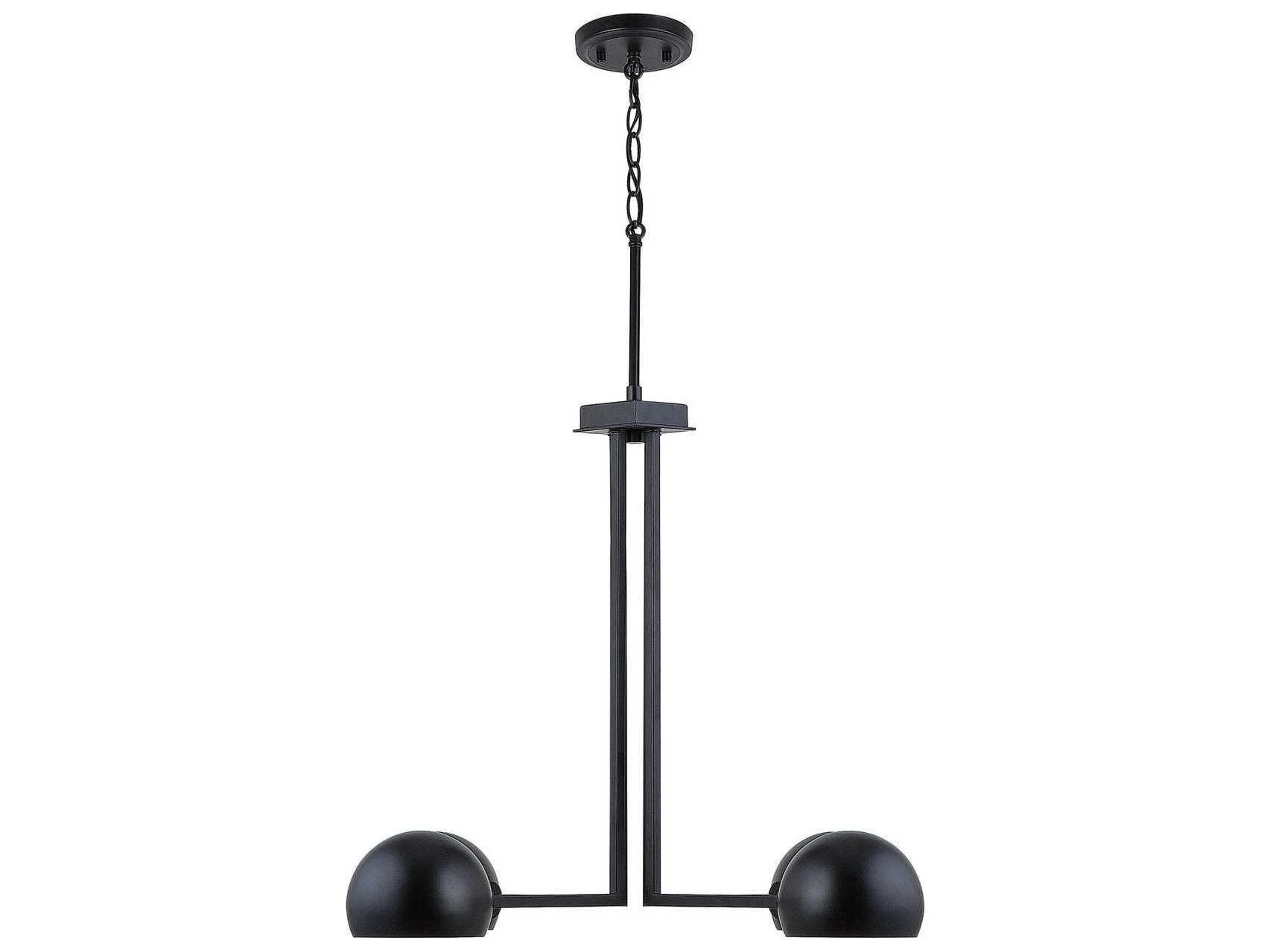 Hadley 4-Light Matte Black Chandelier