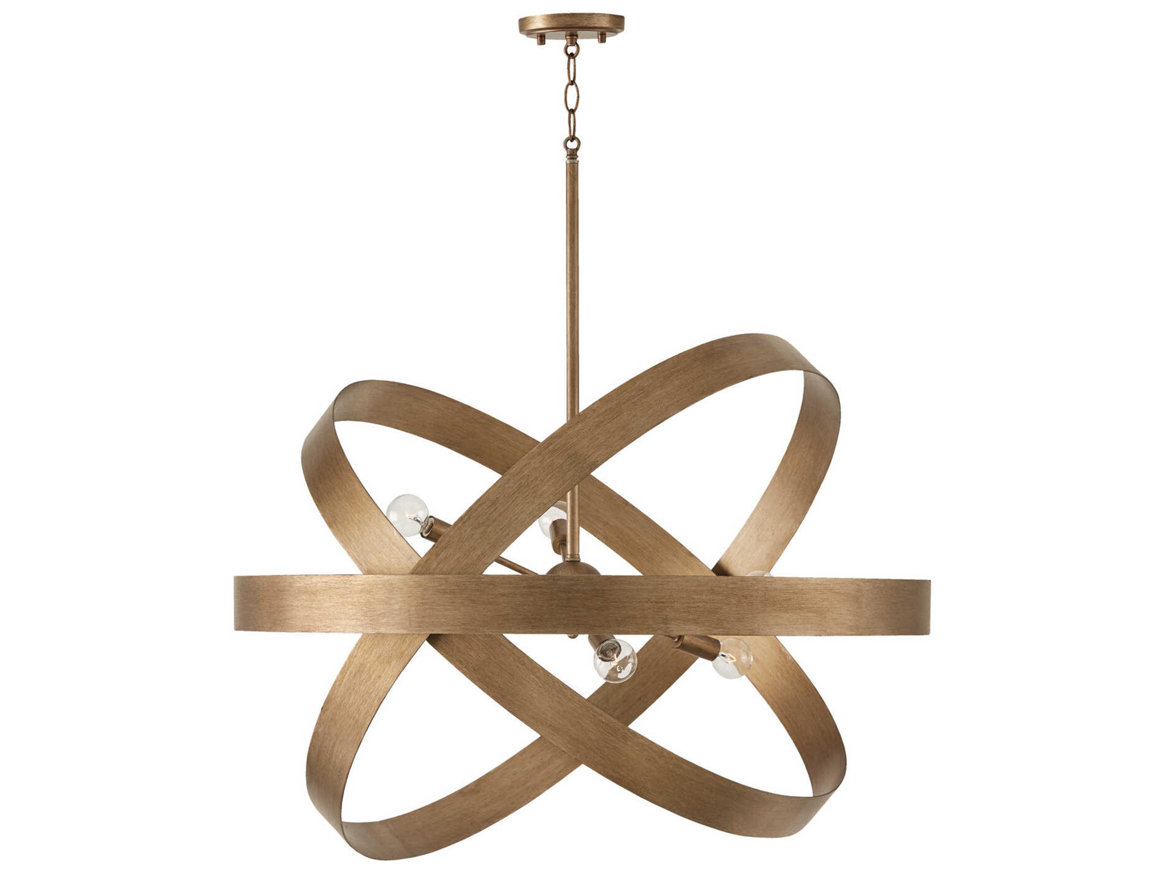 Jude 6-Light Mystic Luster Gold Pendant