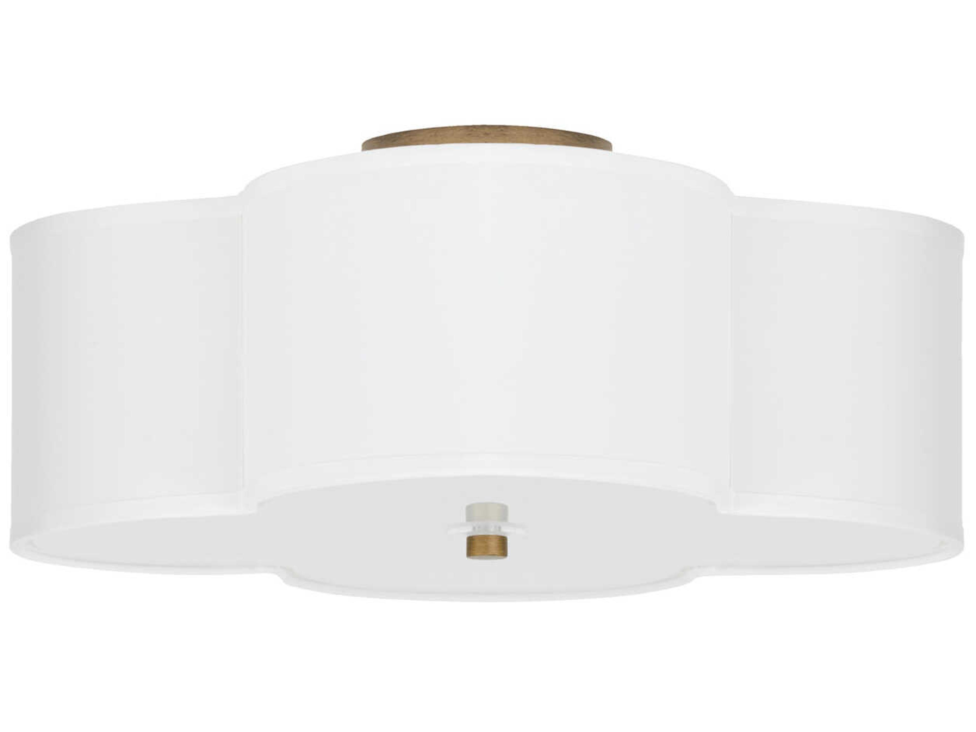 Quinn 4-Light Brushed Gold Semi Flush Mount