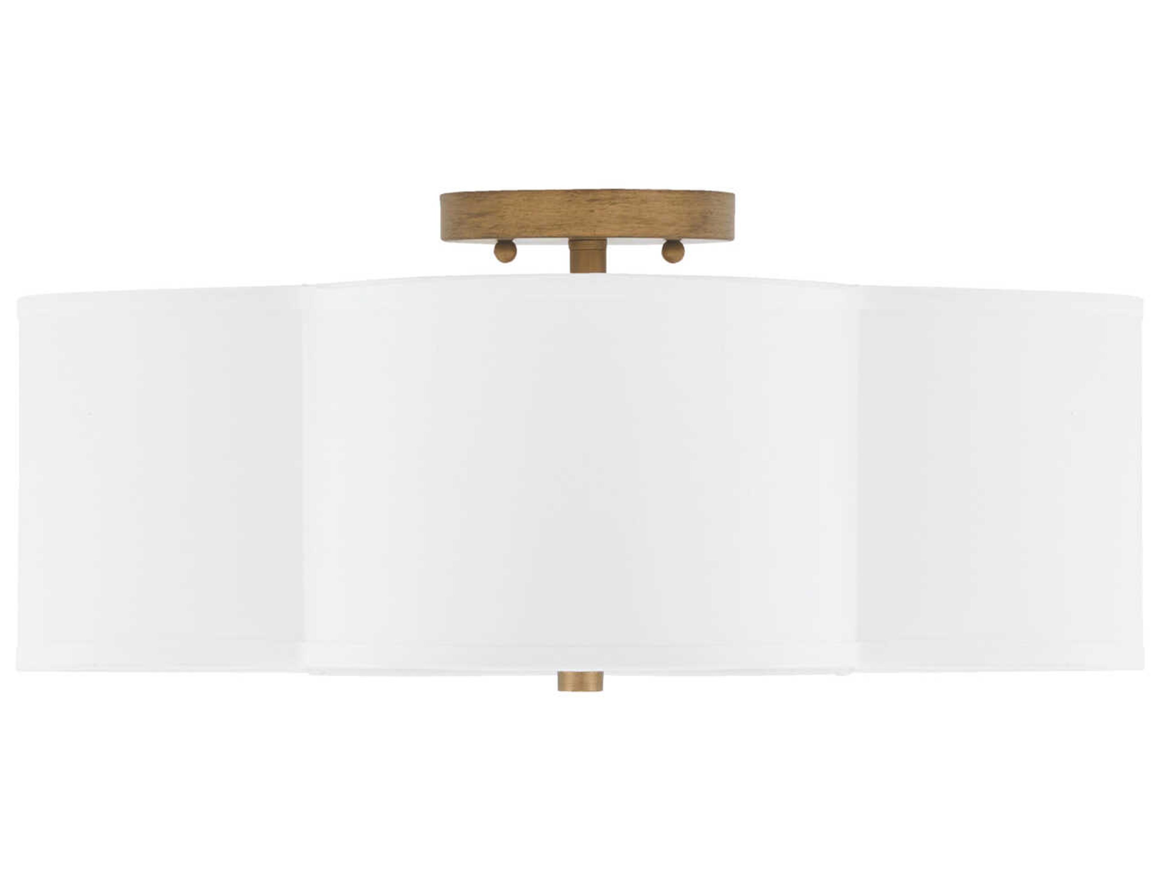 Capital Lighting Quinn 4-Light Brushed Gold Semi Flush Mount