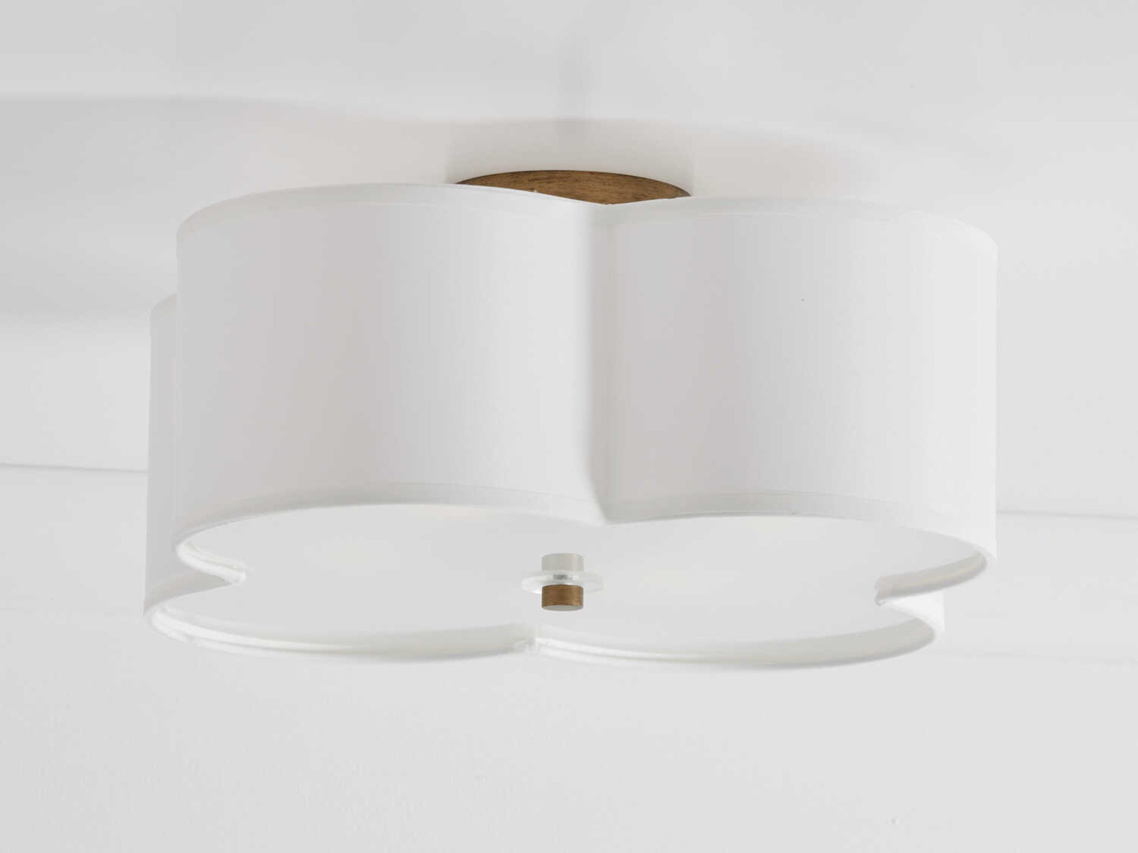 Capital Lighting Quinn 4-Light Brushed Gold Semi Flush Mount