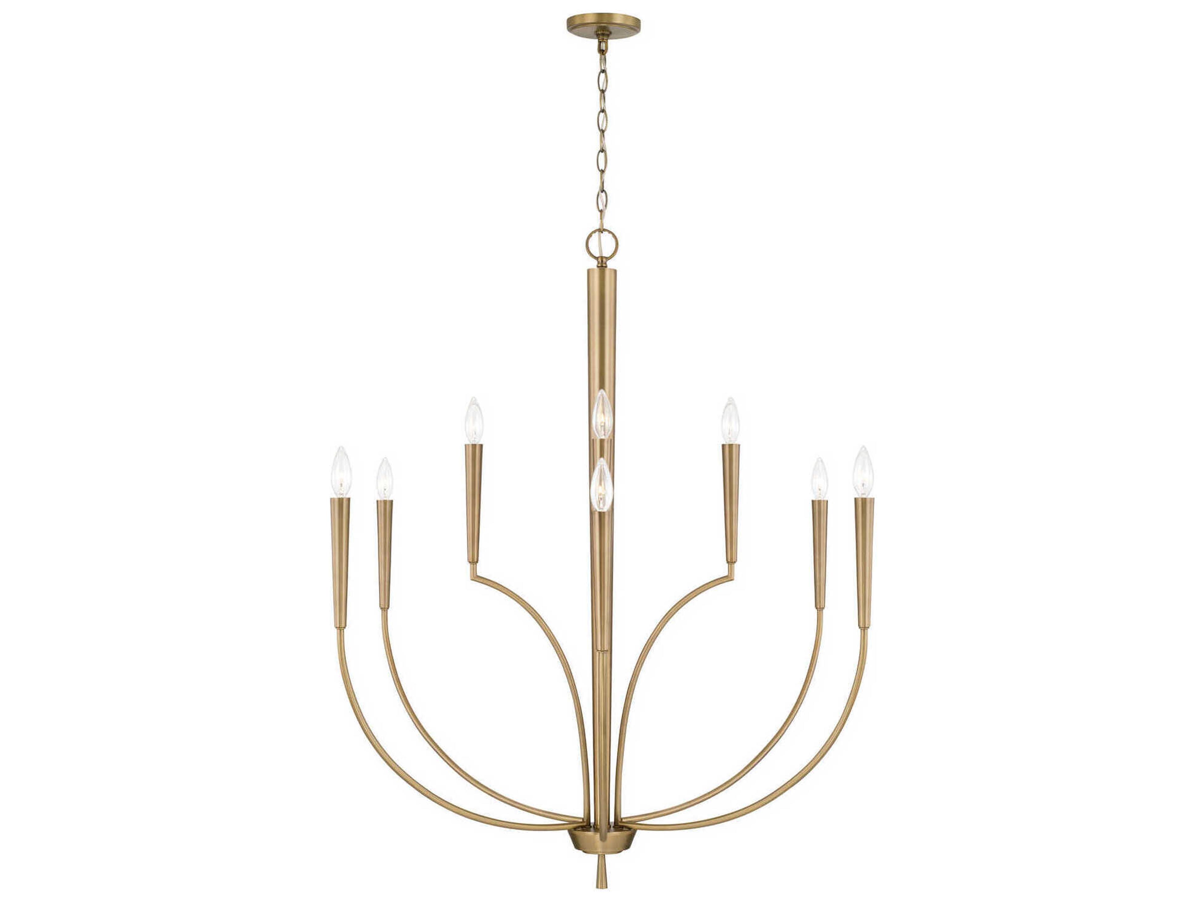 Capital Lighting Holden 10-Light Aged Brass Tiered Chandelier