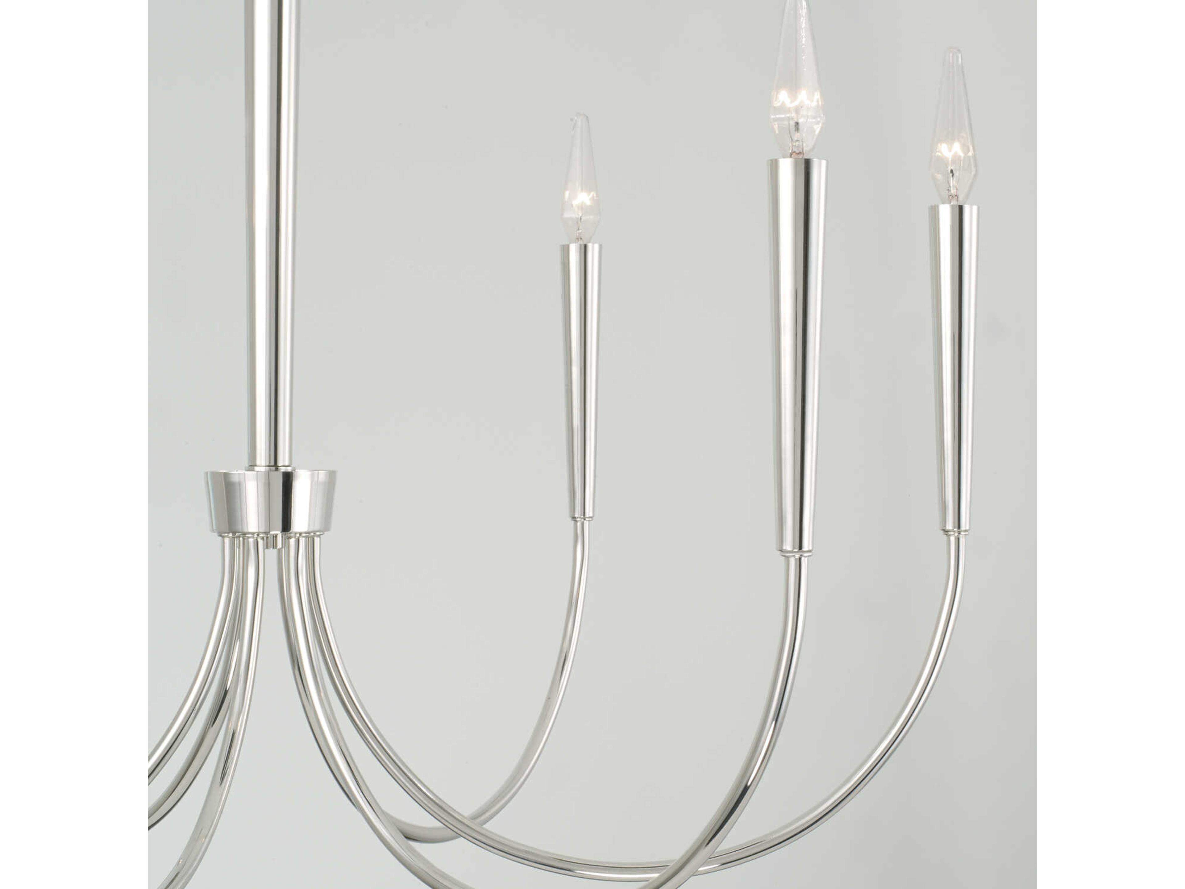Capital Lighting Holden 6-Light Polished Nickel Chandelier