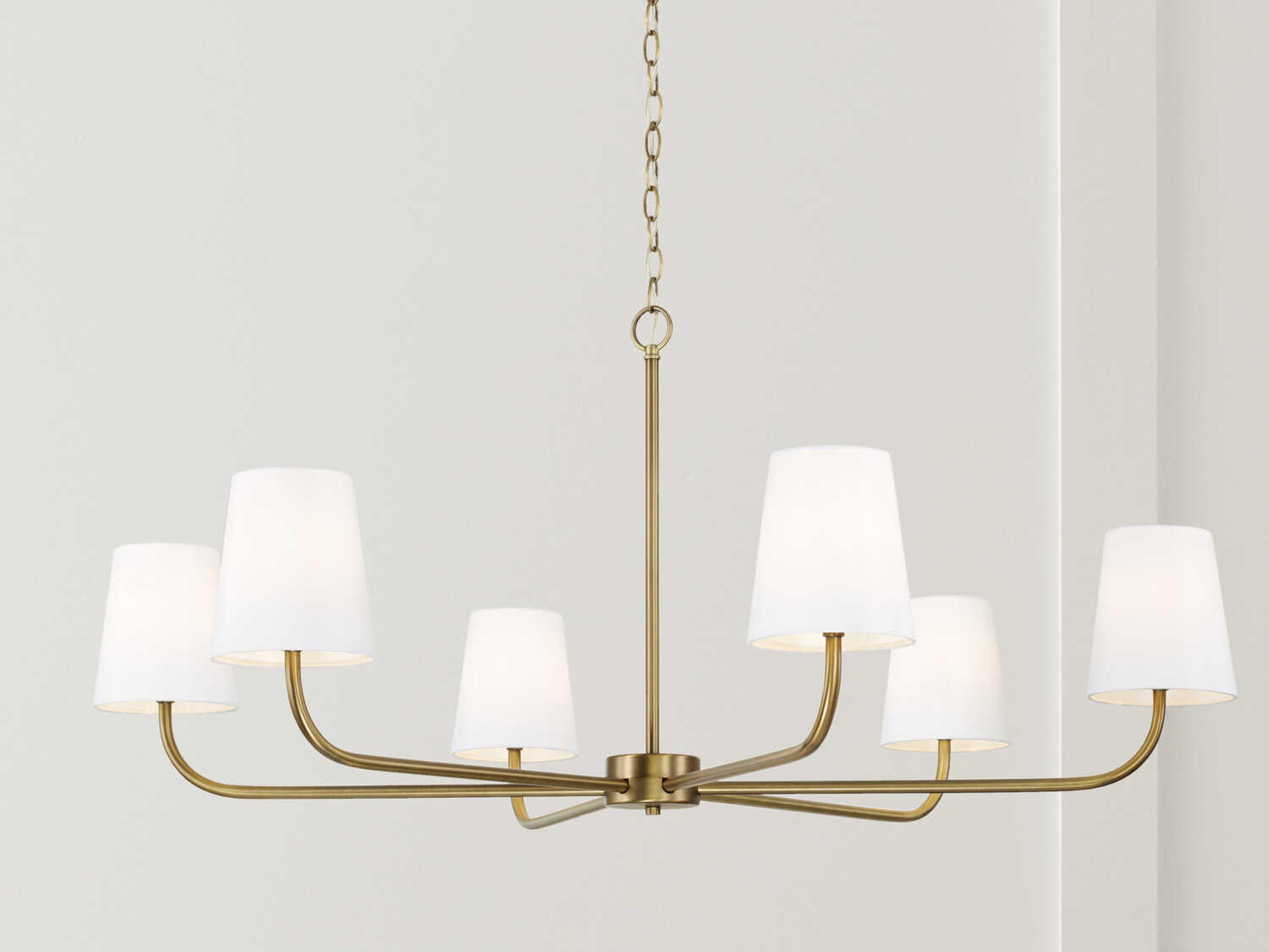 Capital Lighting Brody 6-Light Aged Brass Empire Chandelier