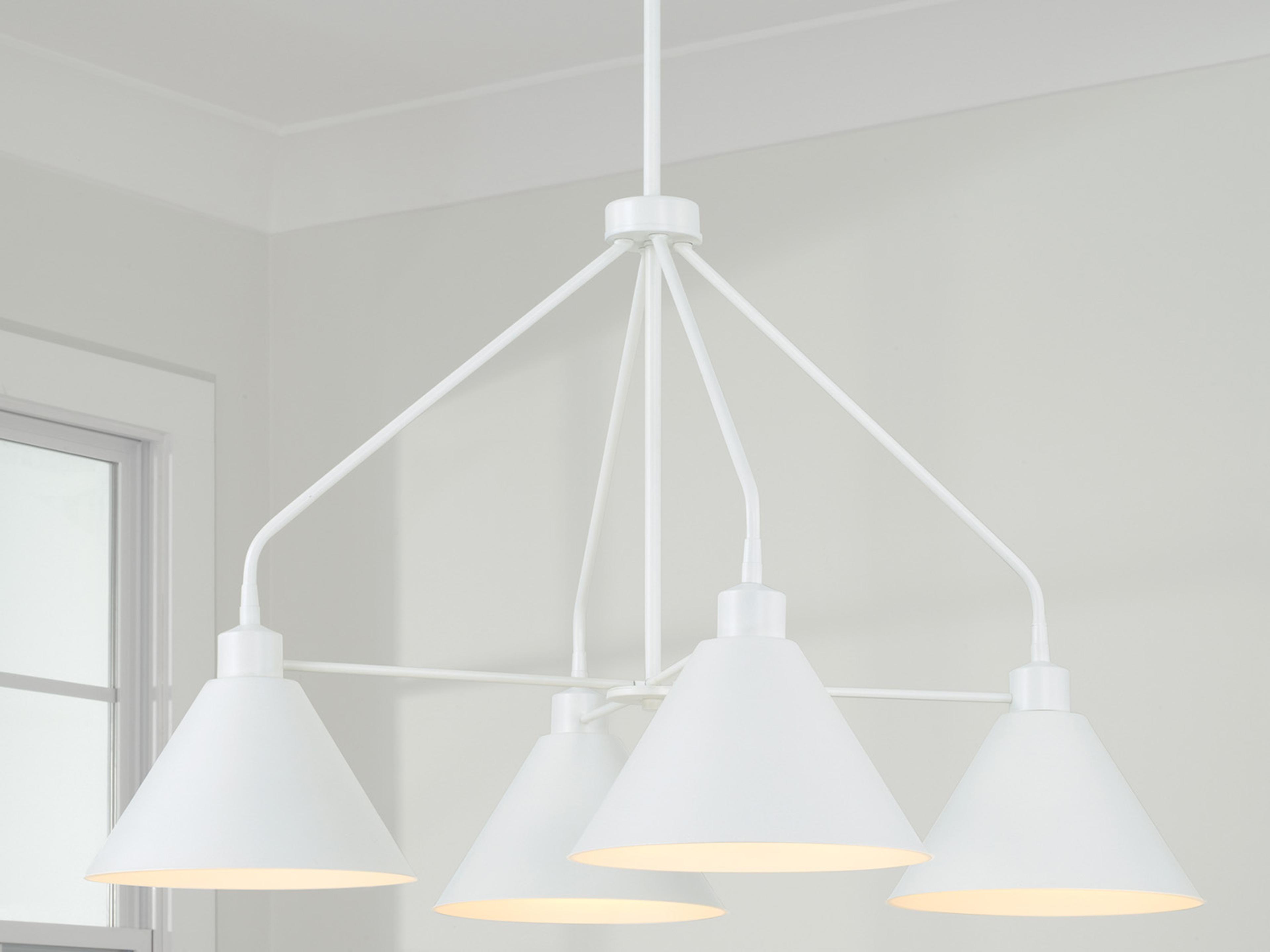 Capital Lighting Alden 4-Light Matte White Chandelier