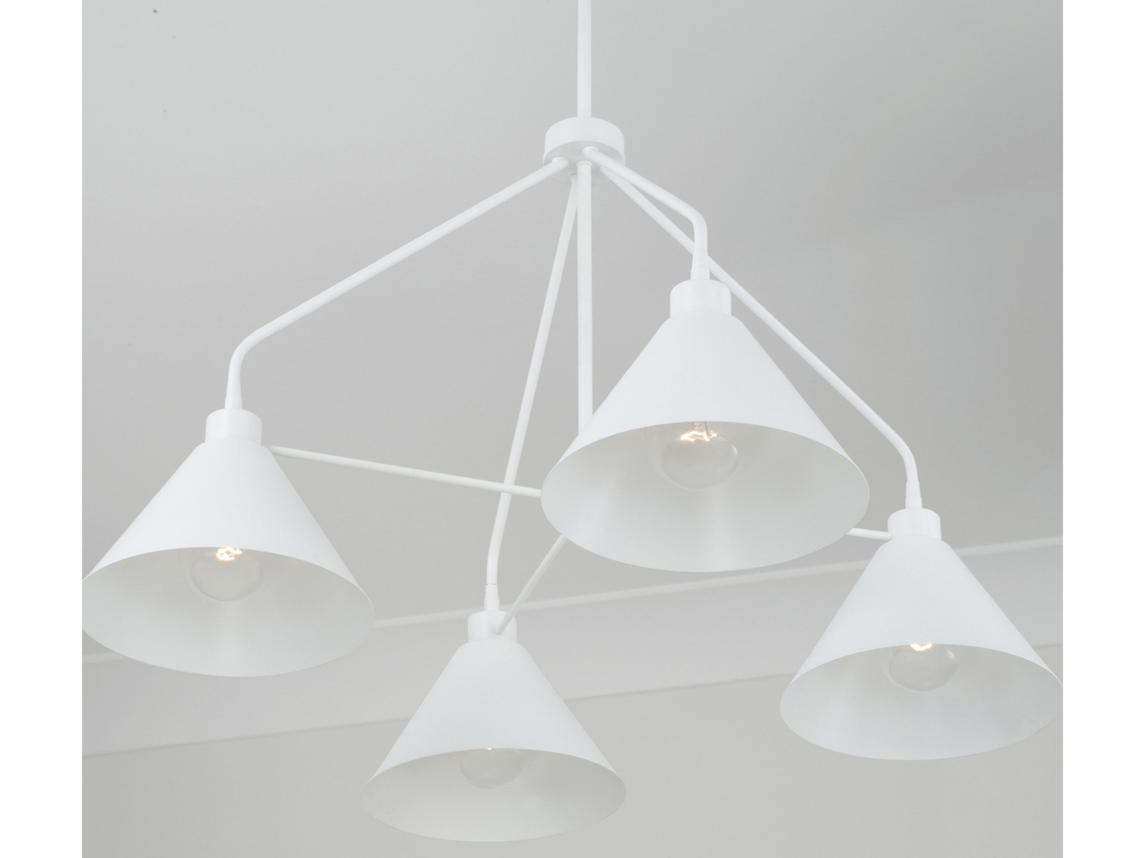 Capital Lighting Alden 4-Light Matte White Chandelier