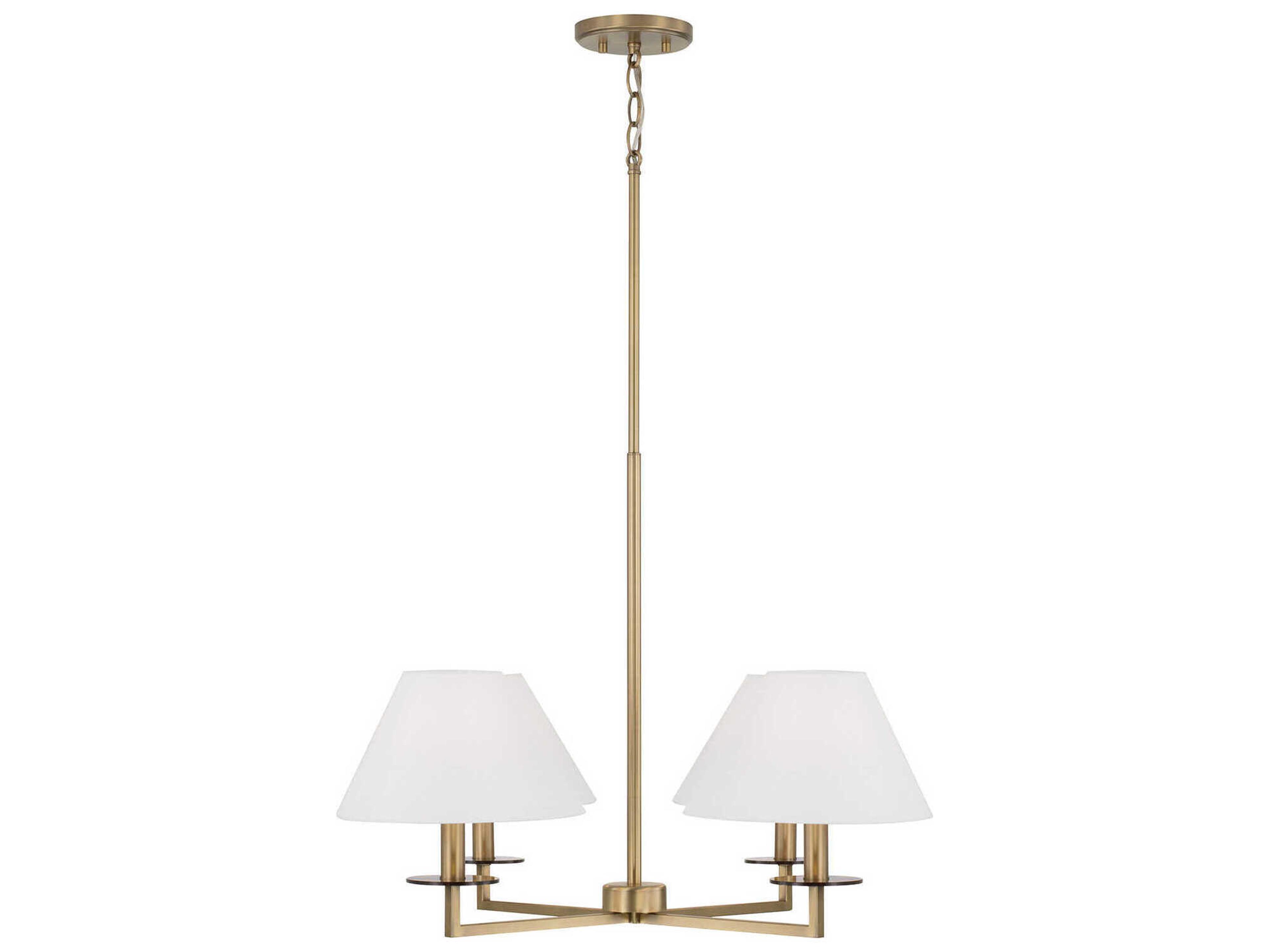 Gilda 4-Light Aged Brass Chandelier