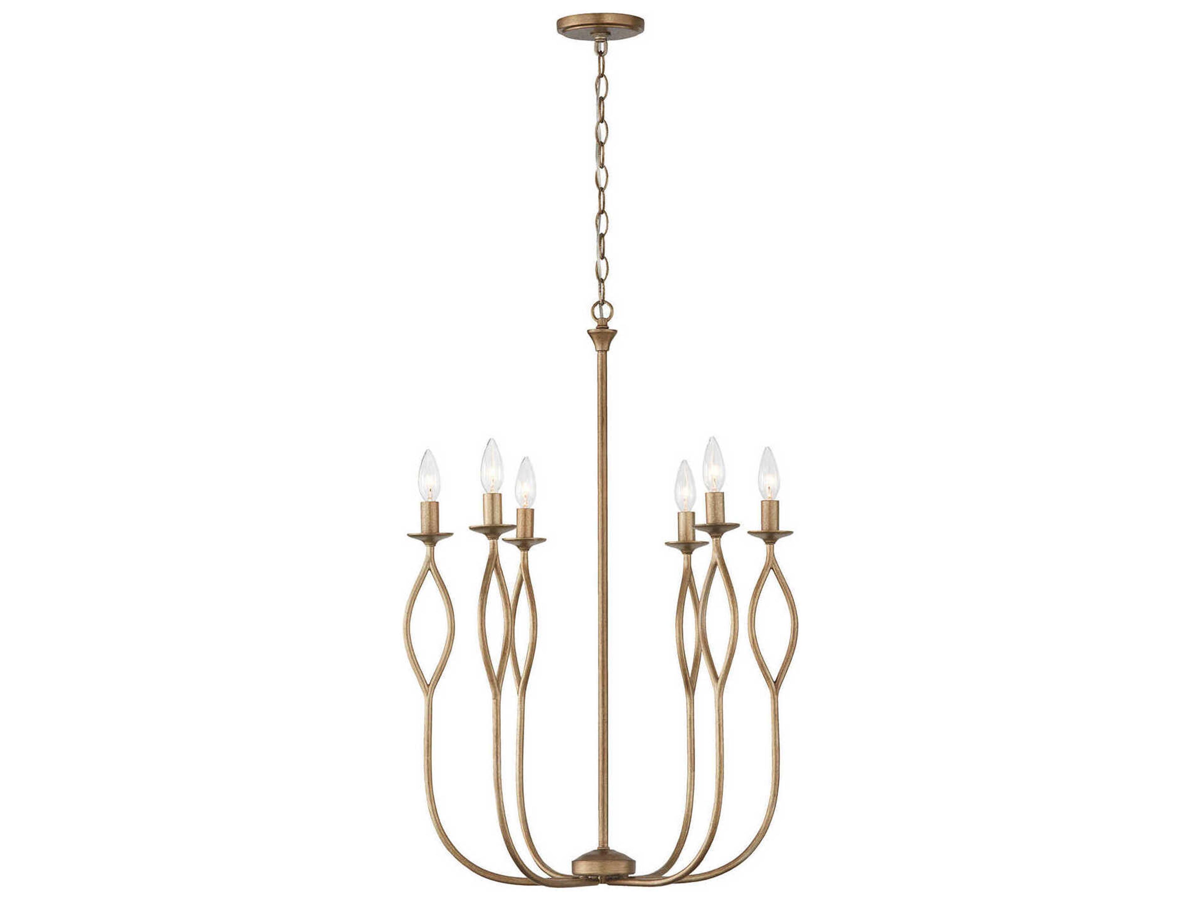 Cohen 6-Light Chandelier in Mystic Luster Finish