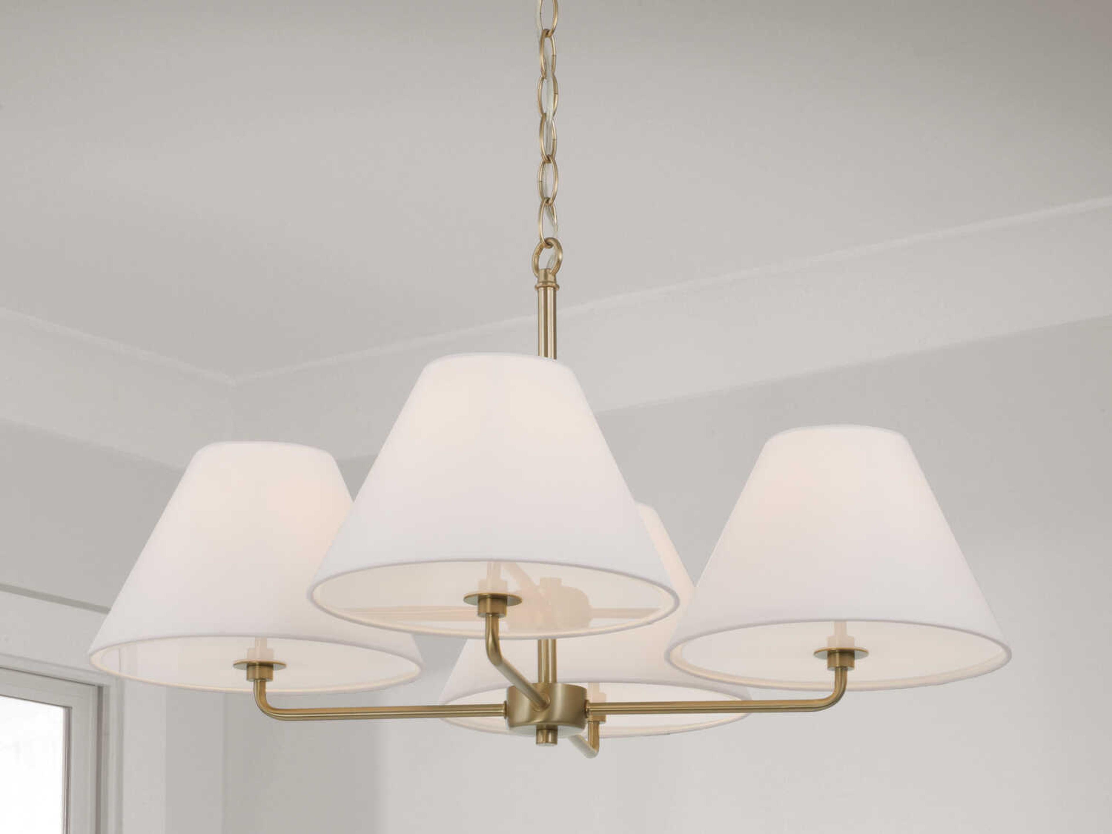 Capital Lighting Parson 4-Light Matte Brass Chandelier