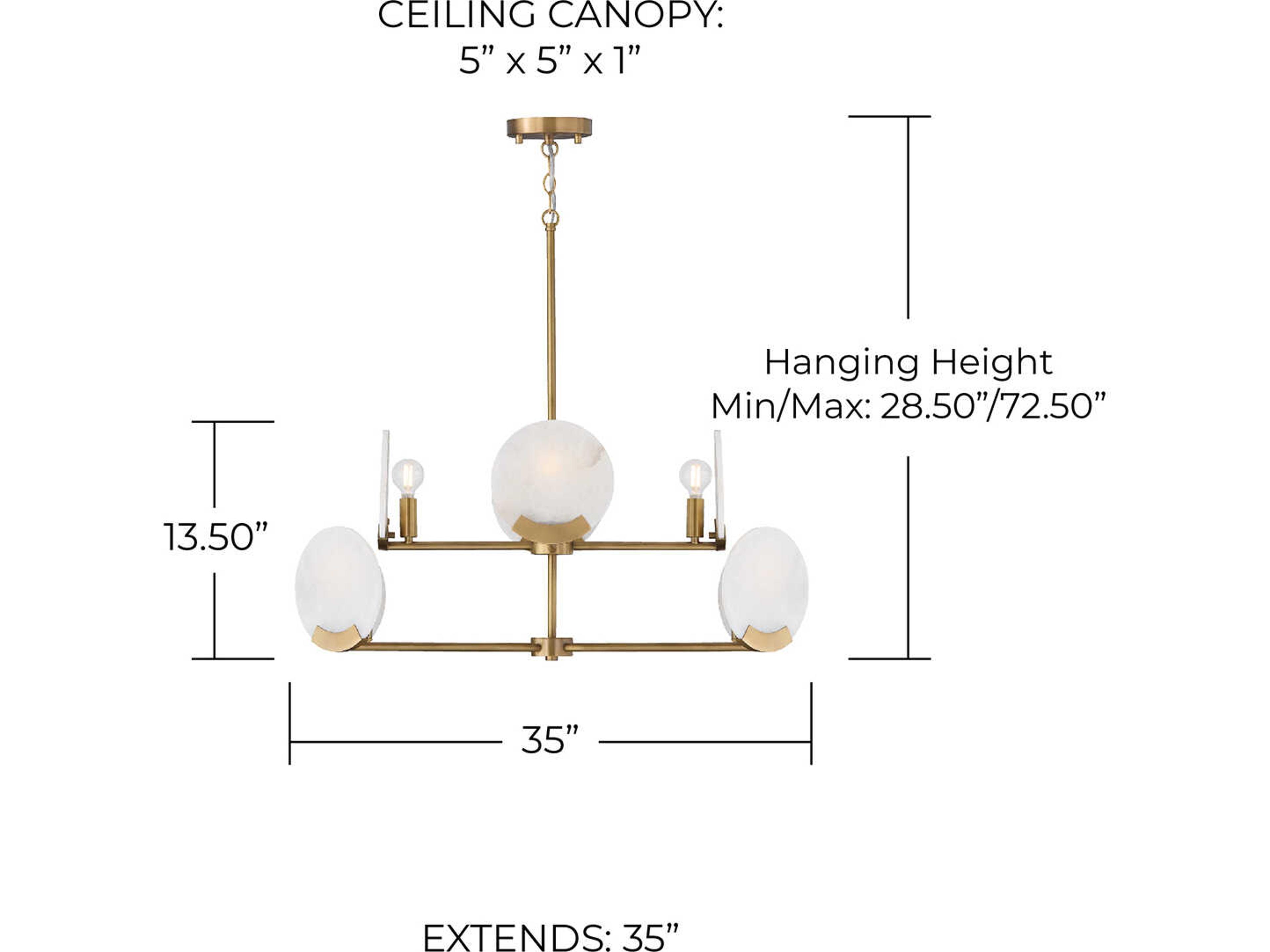 Capital Lighting Oriya 8-Light Aged Brass Tiered Chandelier