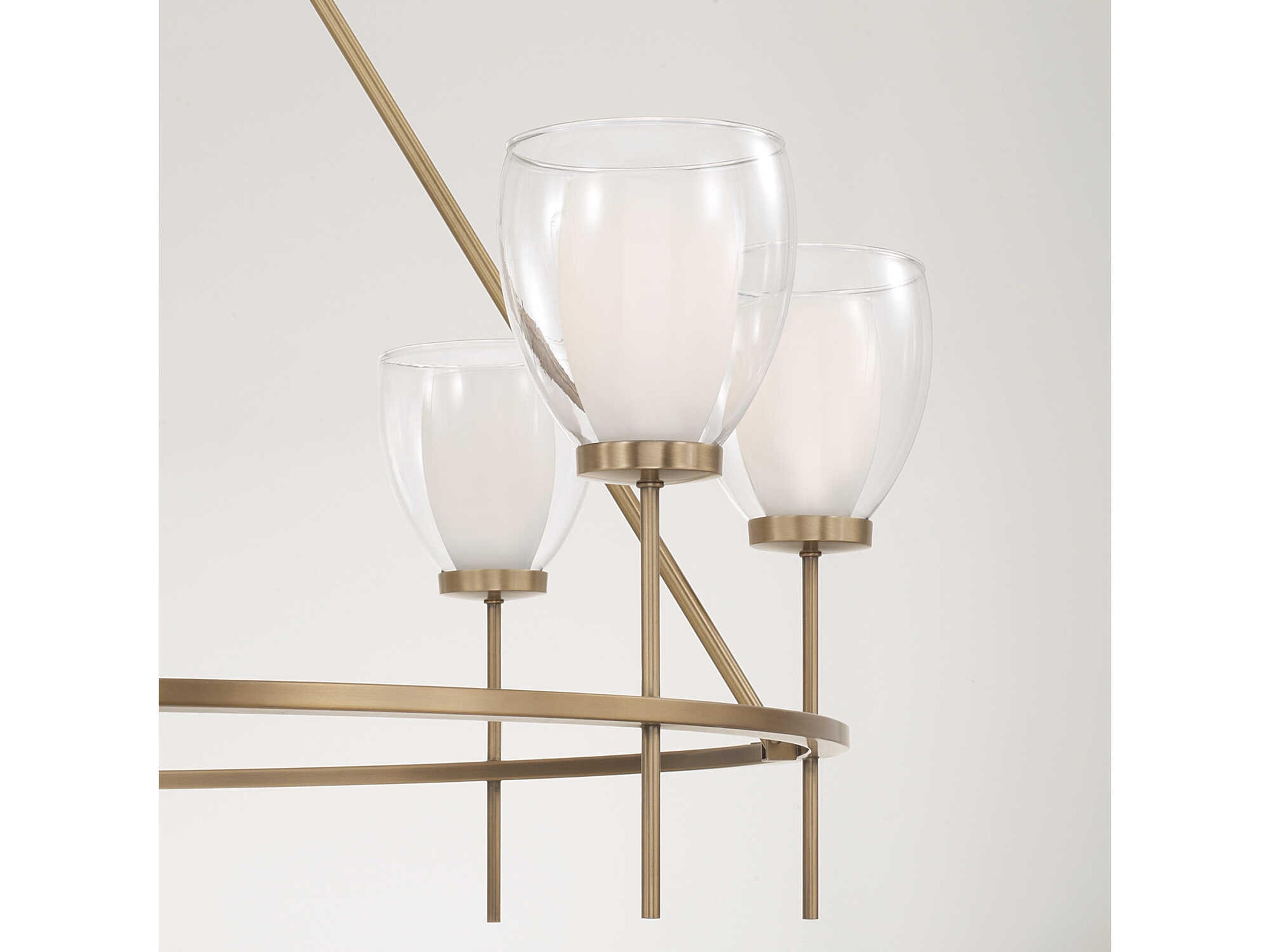 Capital Lighting Joss 8-Light Aged Brass Chandelier