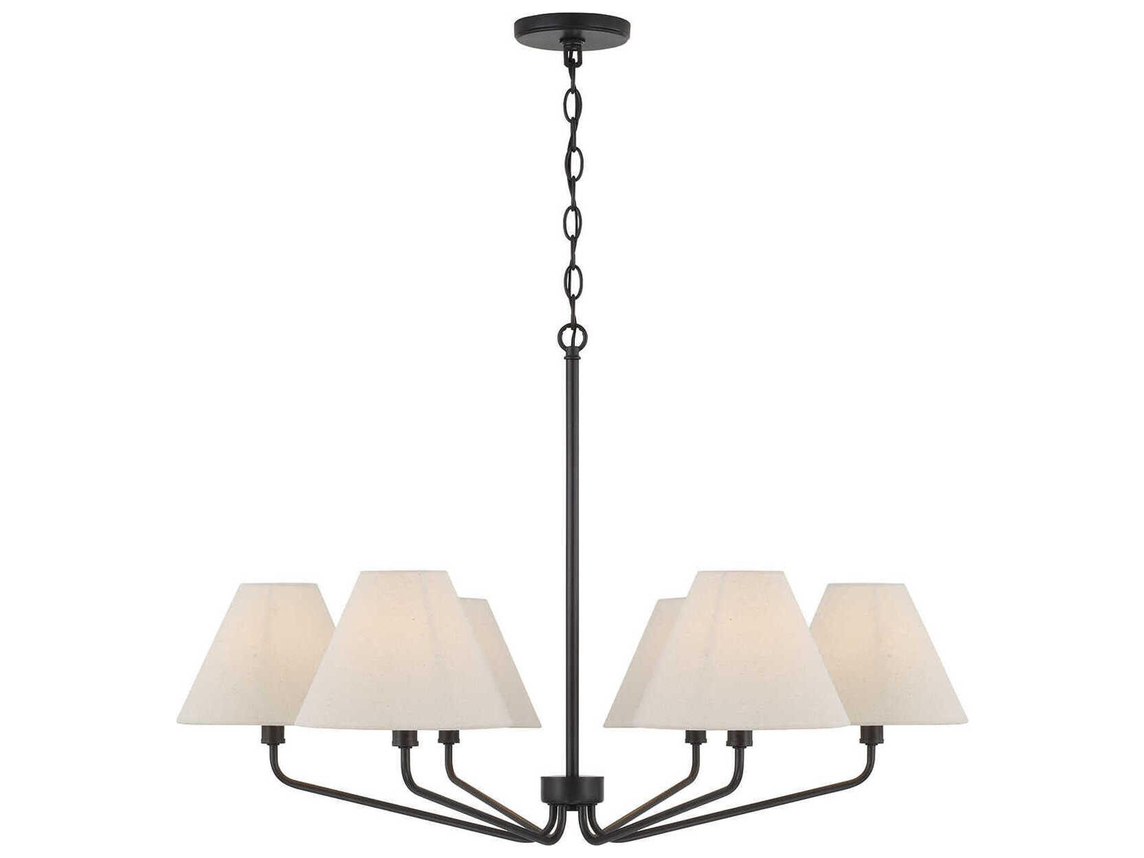 Chadwick 6-Light Espresso Black Candelabra Chandelier