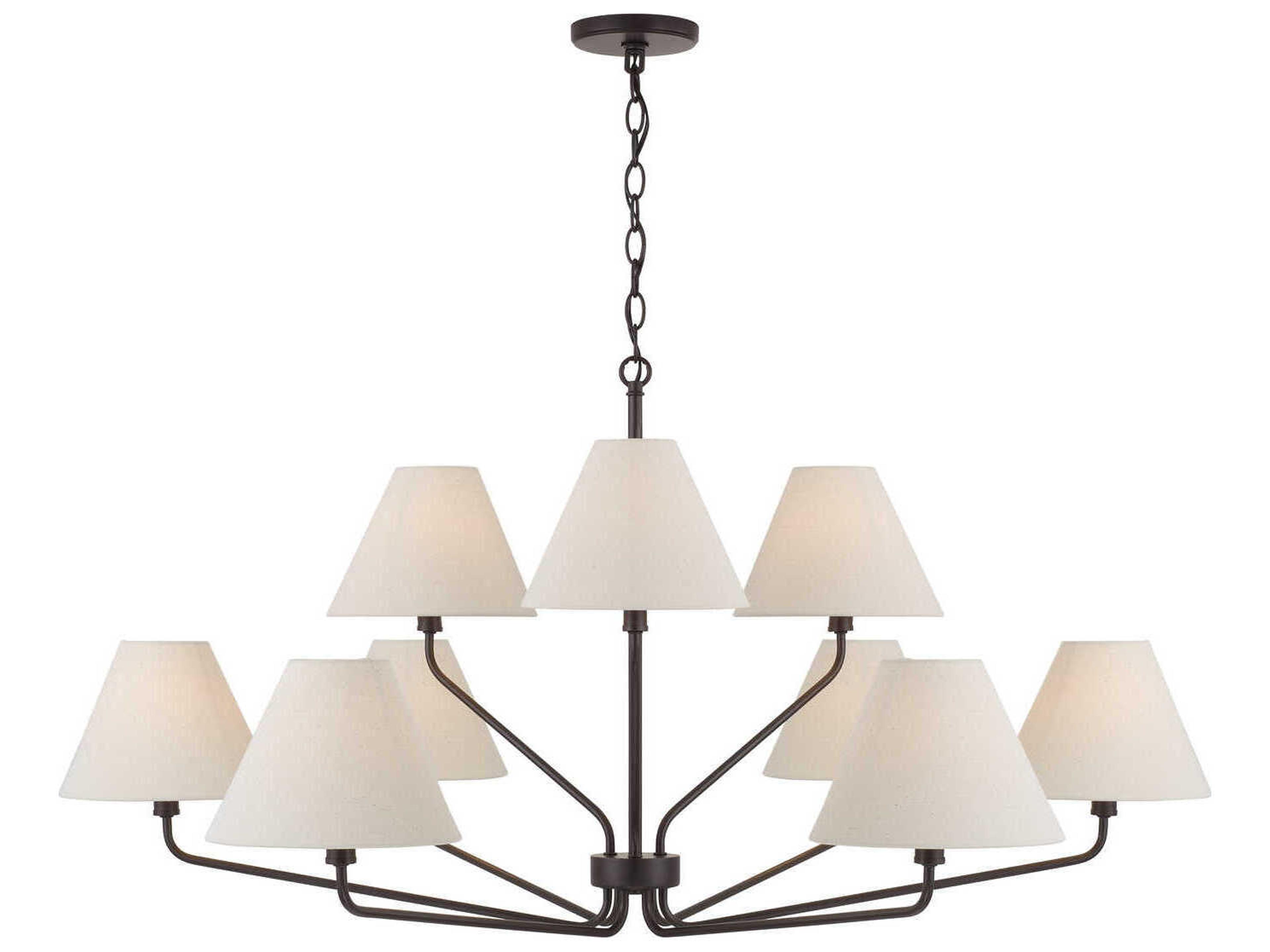 Capital Lighting Chadwick 9-Light Espresso Black Chandelier