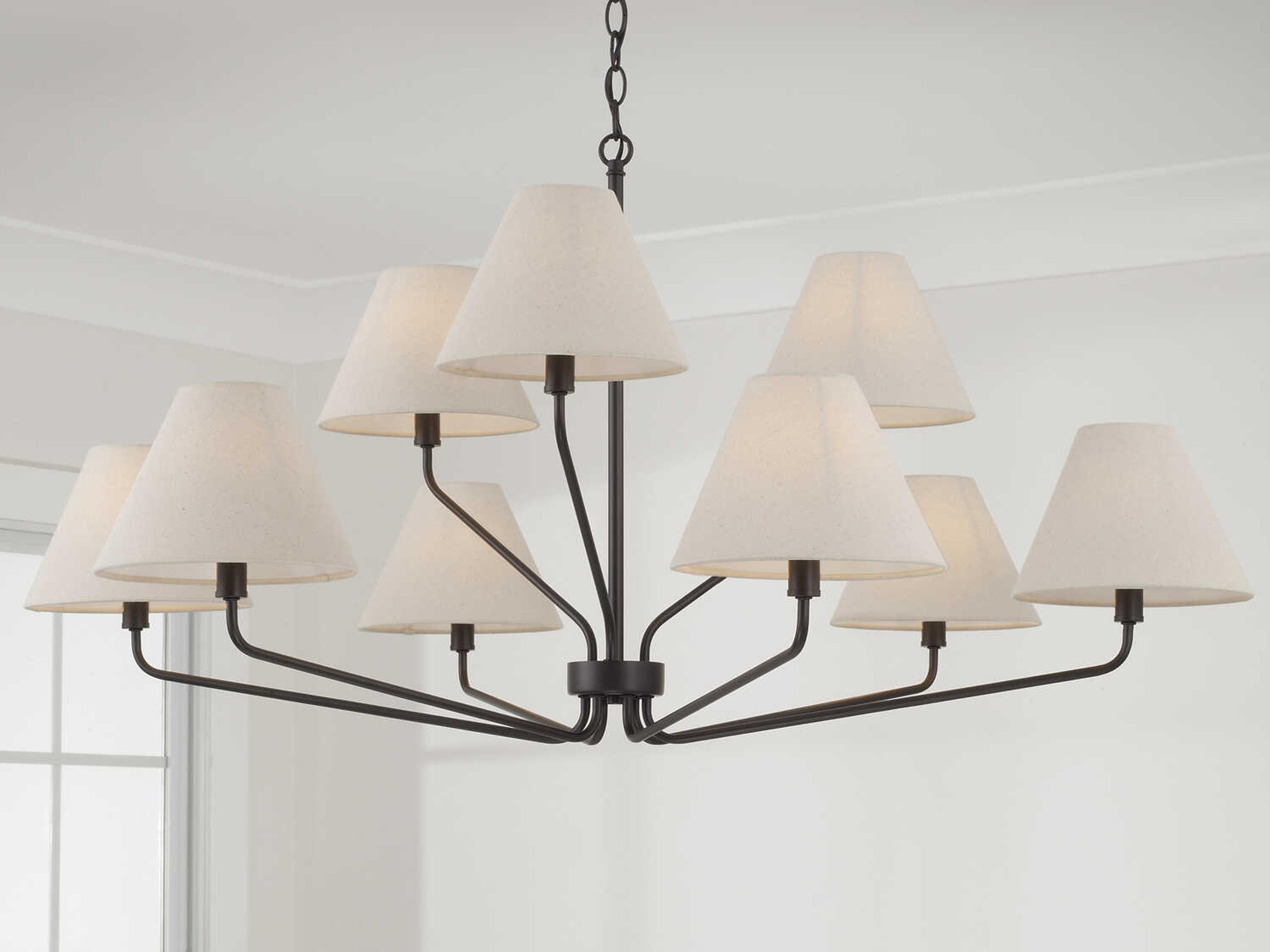 Capital Lighting Chadwick 9-Light Espresso Black Chandelier
