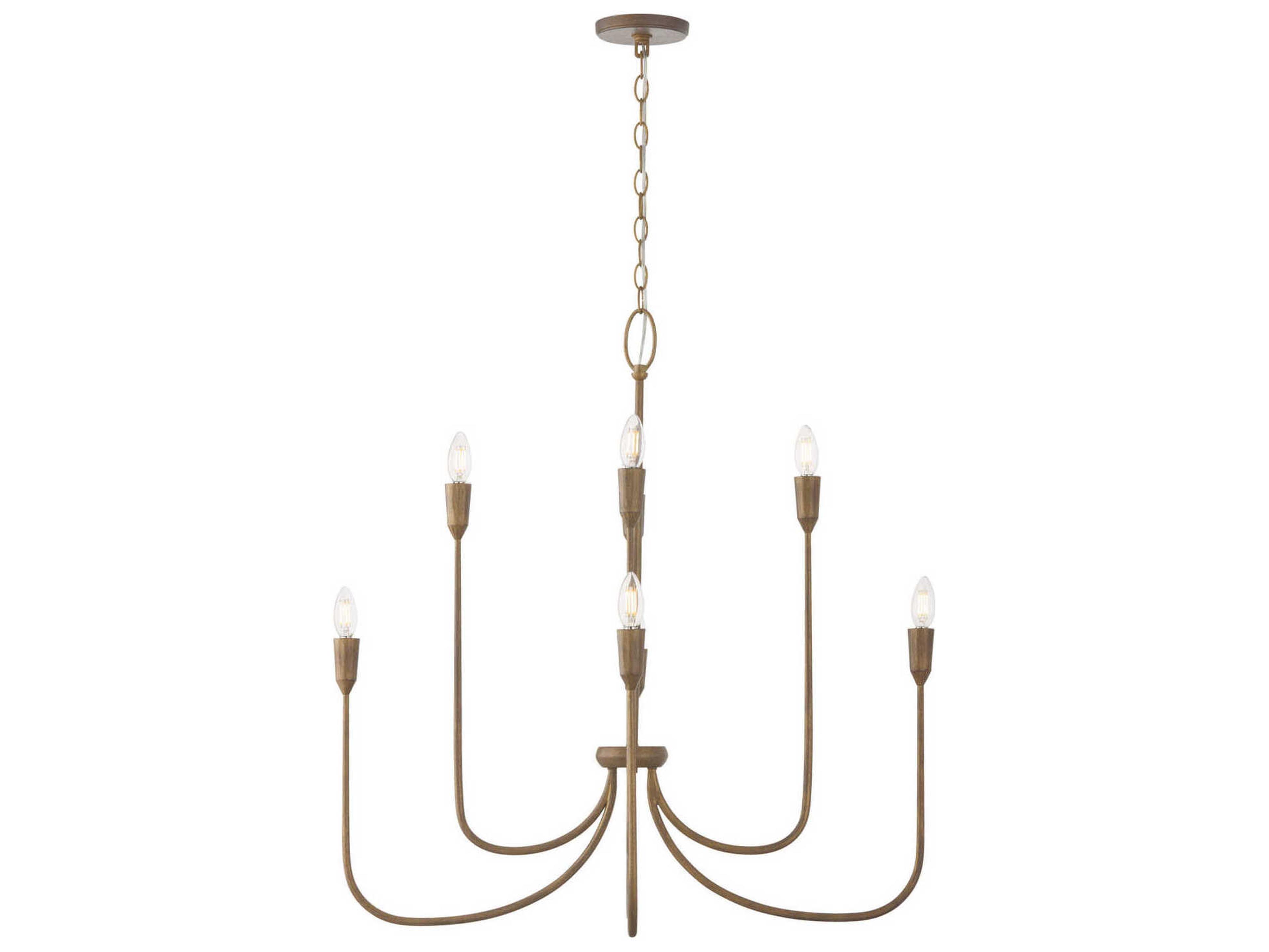 8-Light Marley Chandelier in Mystic Bronze