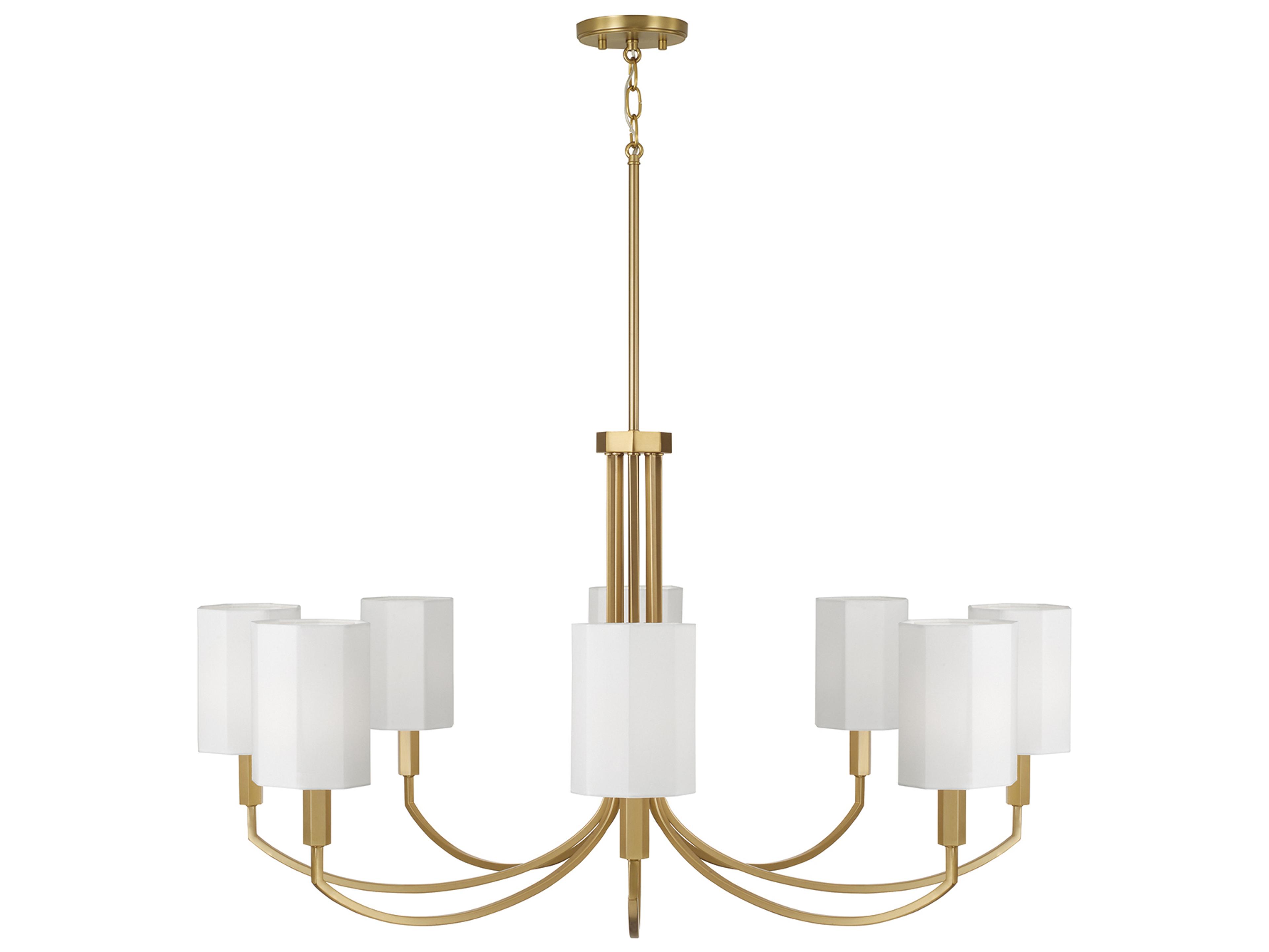 Capital Lighting Adrian 8-light Aged Brass Chandelier