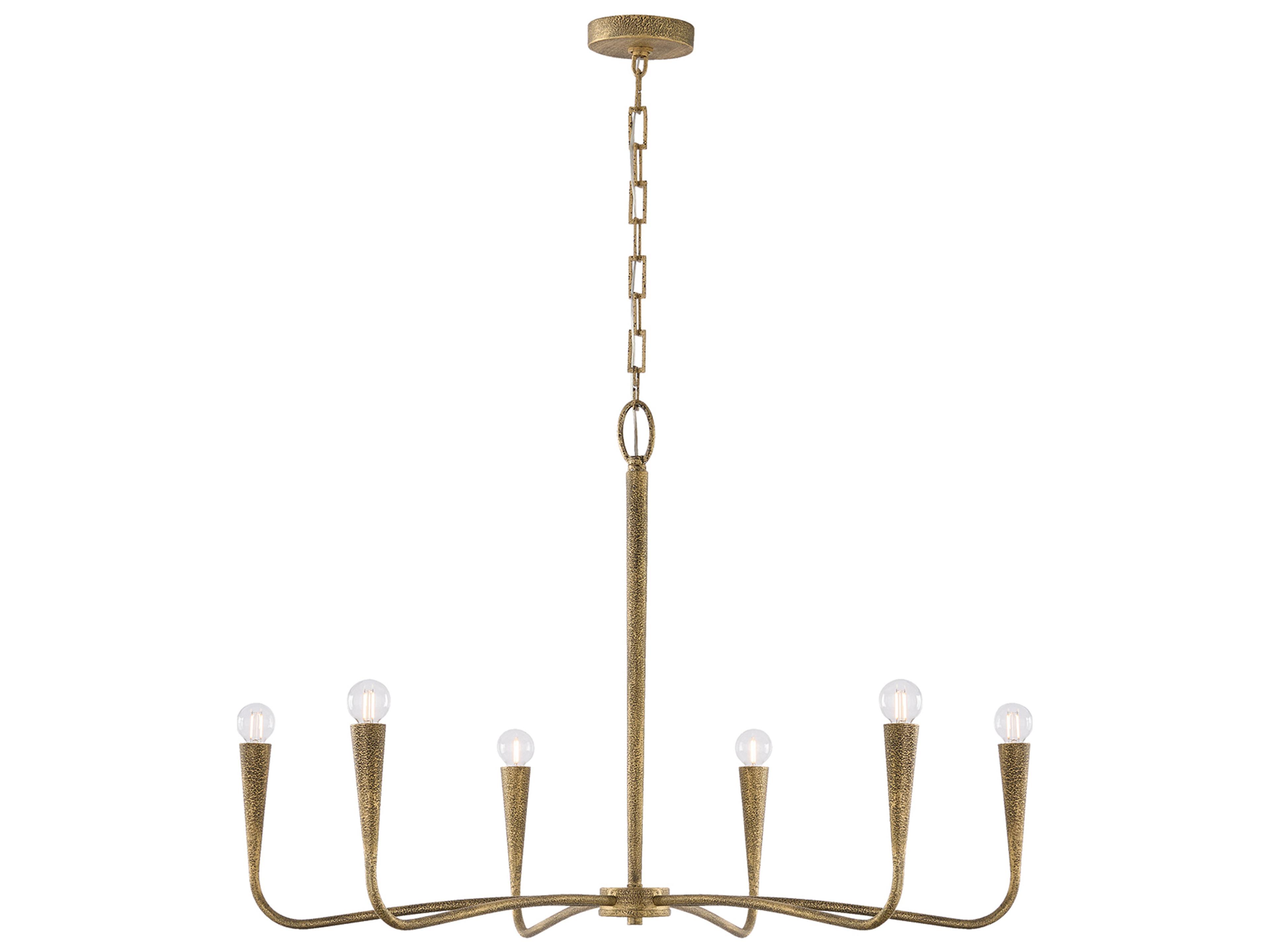 Capital Lighting Savari 6-light Artisan Gold Candelabra Chandelier