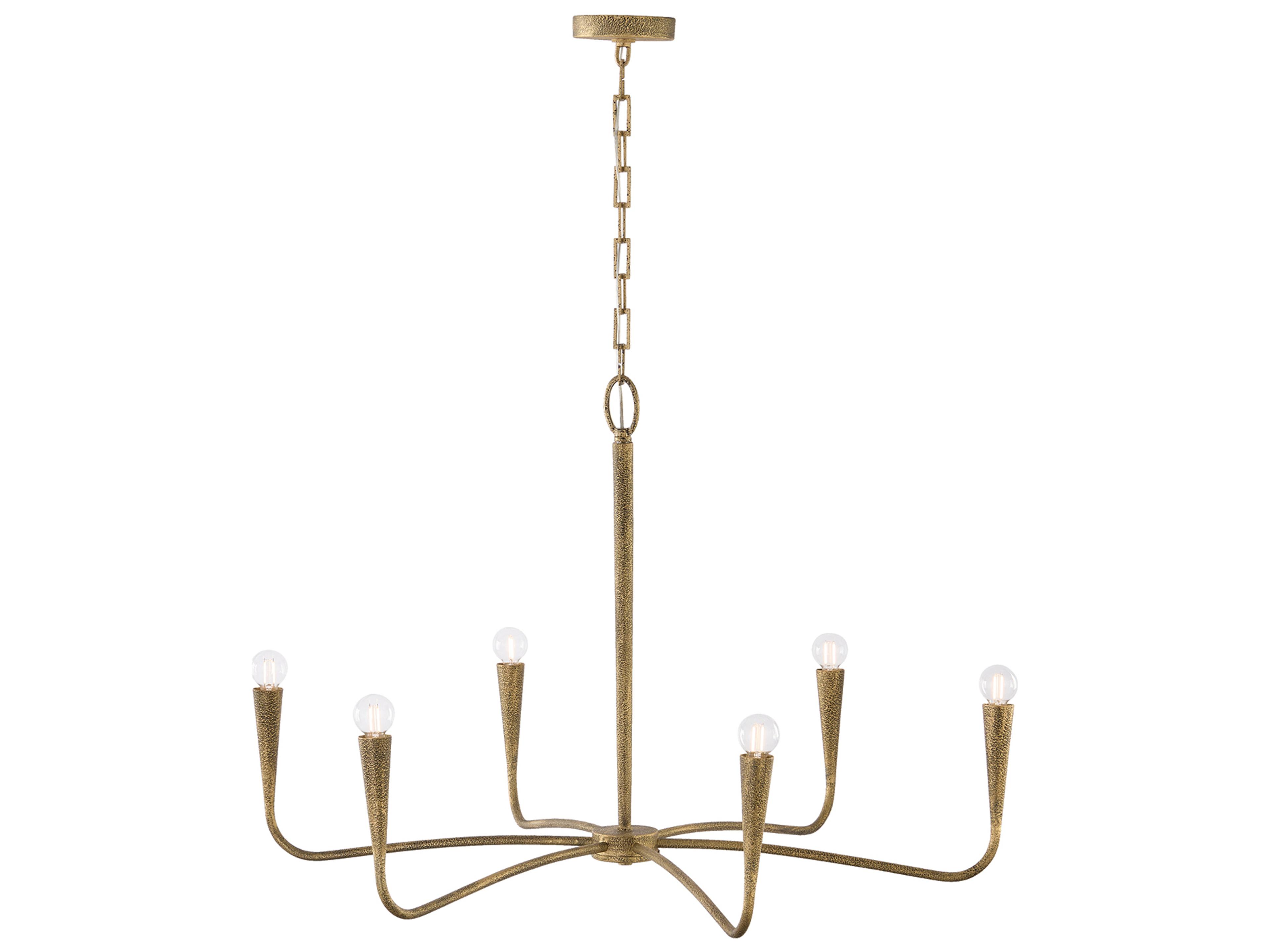 Capital Lighting Savari 6-light Artisan Gold Candelabra Chandelier