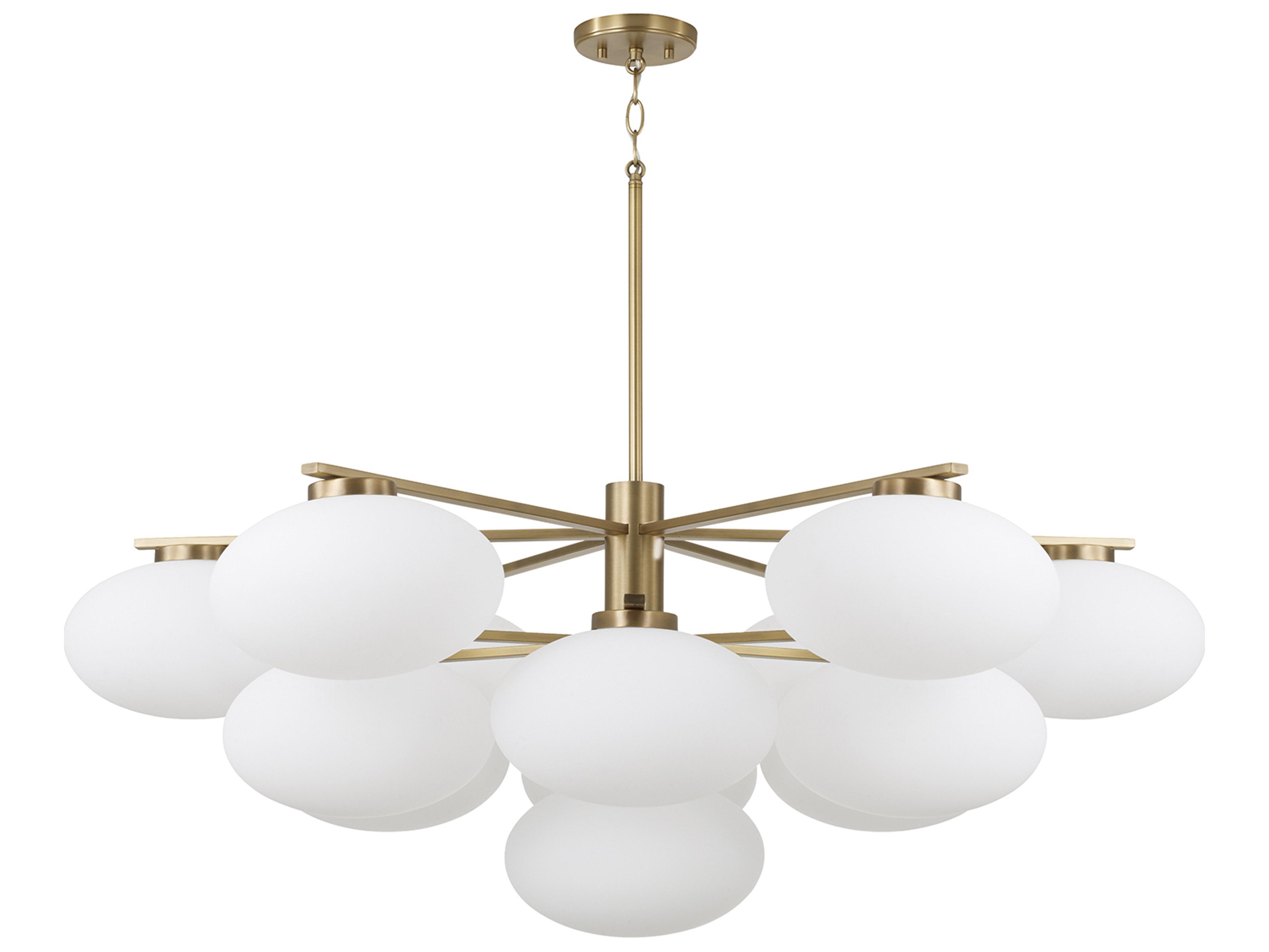 Soren 13-light Aged Brass Globe Round Chandelier