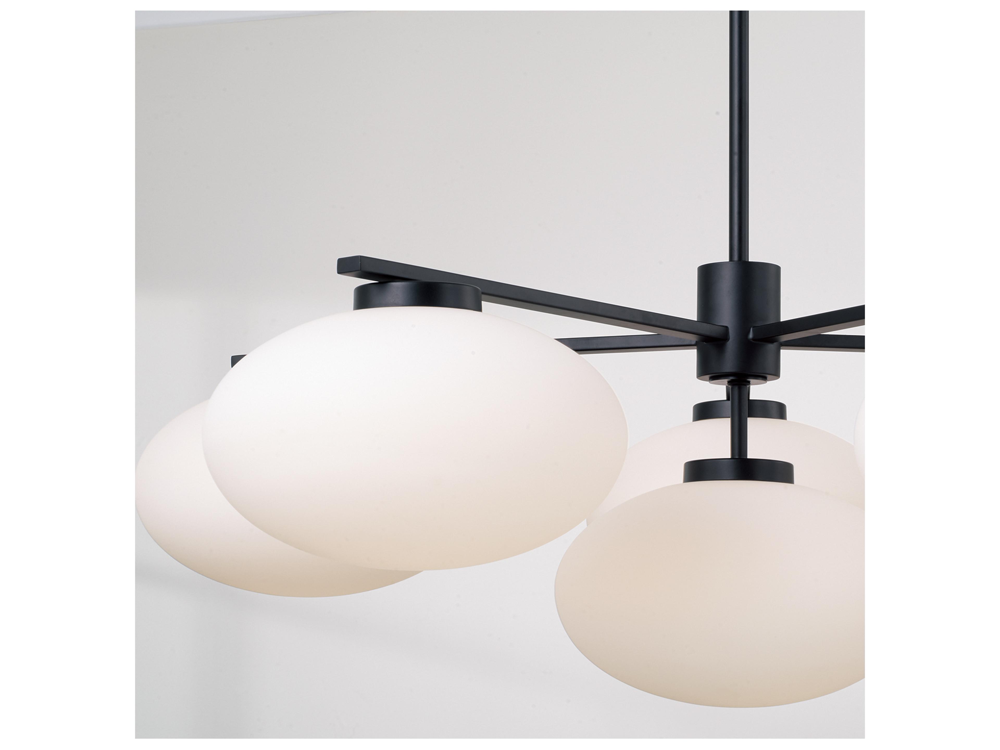 Capital Lighting Soren 6-light Matte Black Globe Chandelier