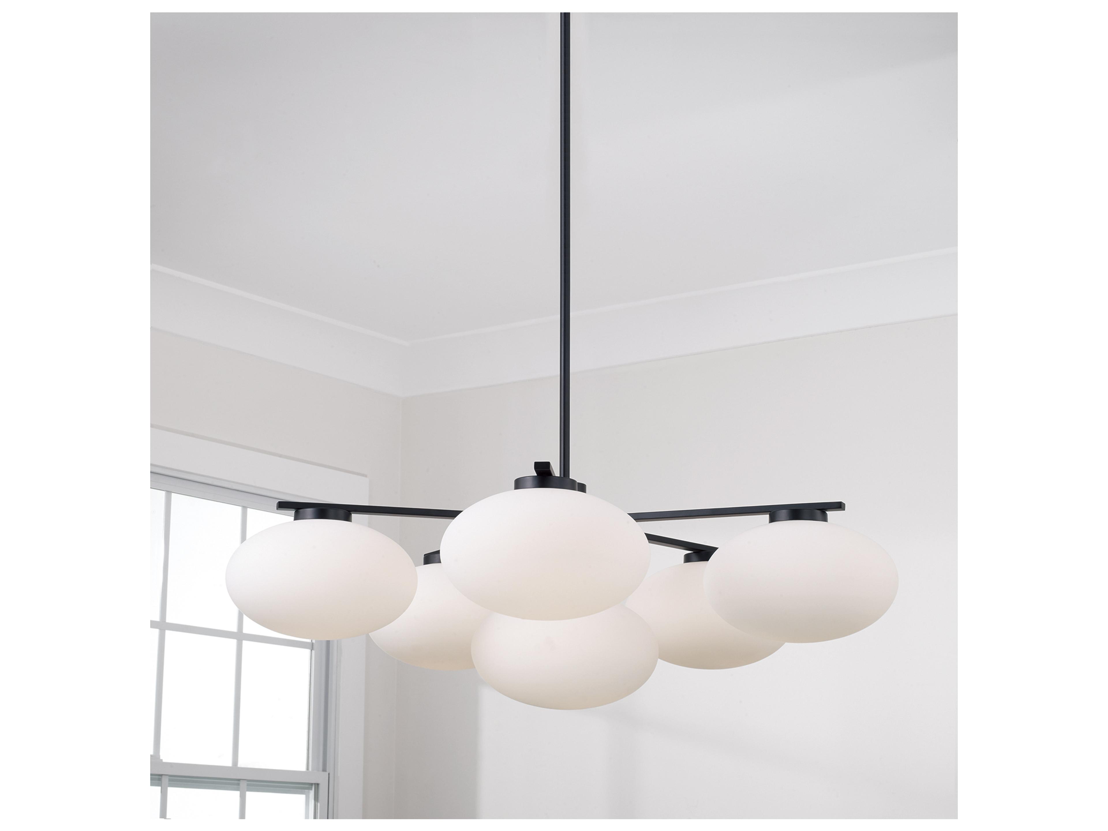 Capital Lighting Soren 6-light Matte Black Globe Chandelier