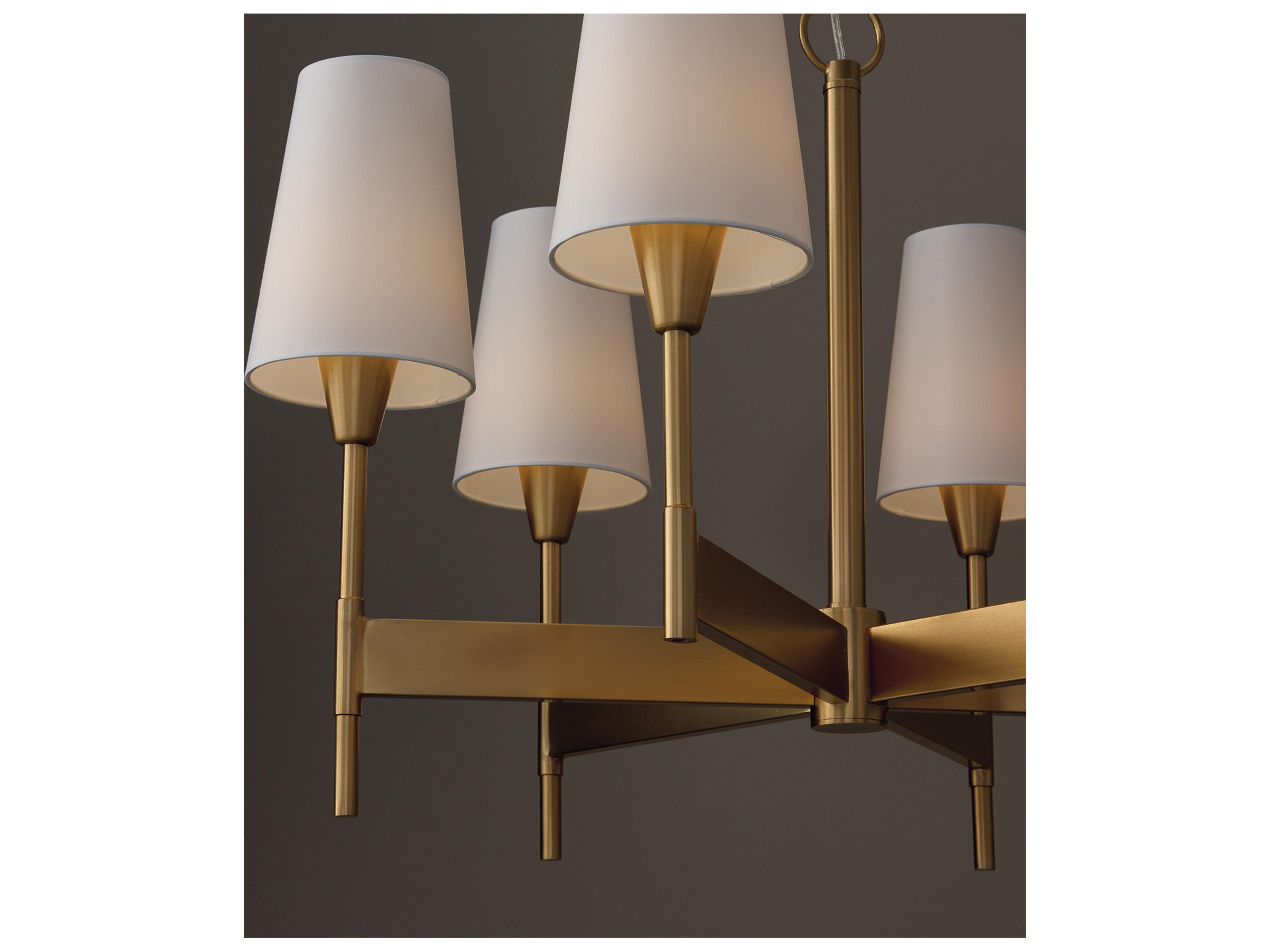 Capital Lighting Leland 6-light Aged Brass Candelabra Chandelier