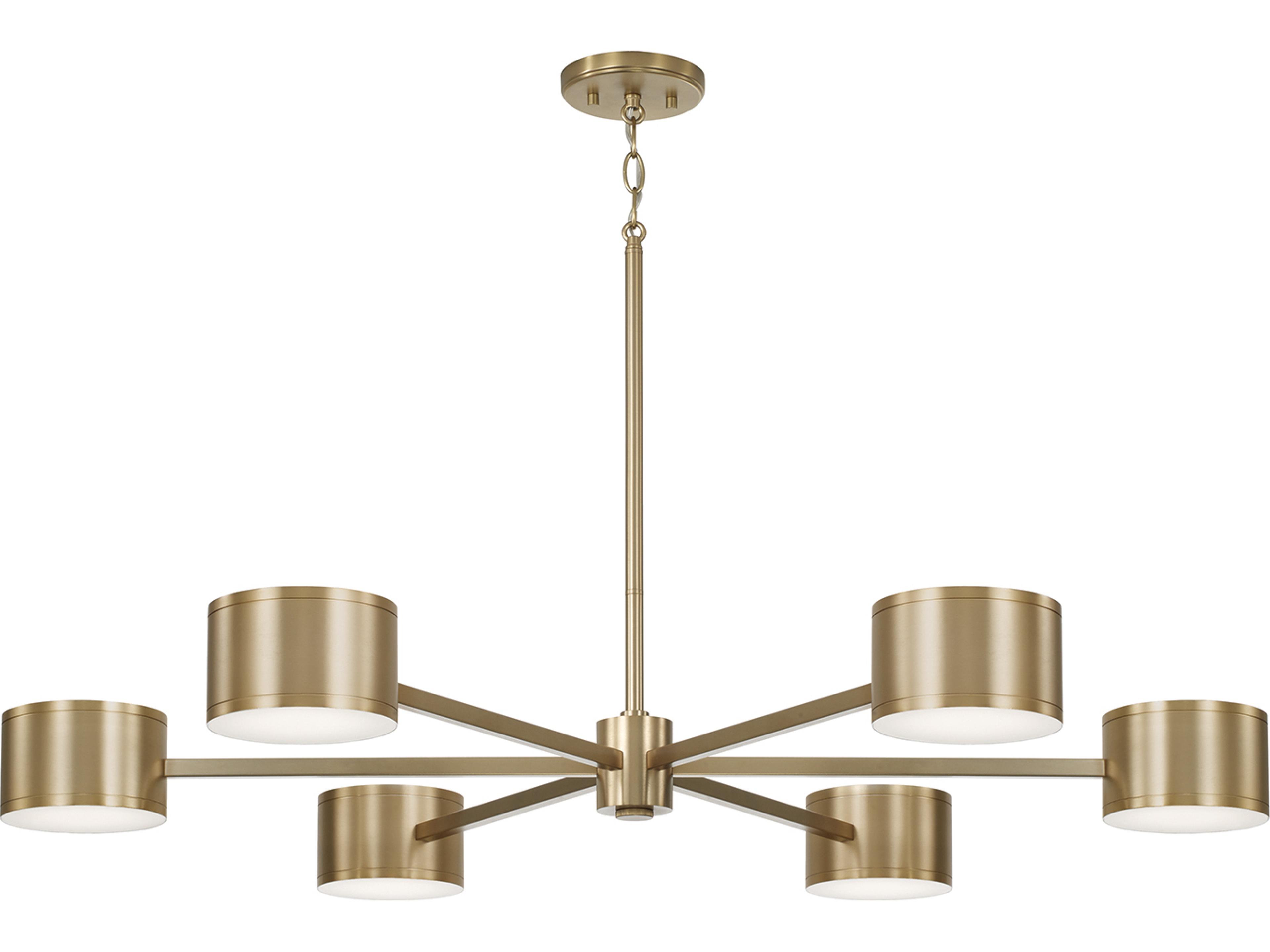 Henley 12-light Aged Brass Geometric Round Chandelier