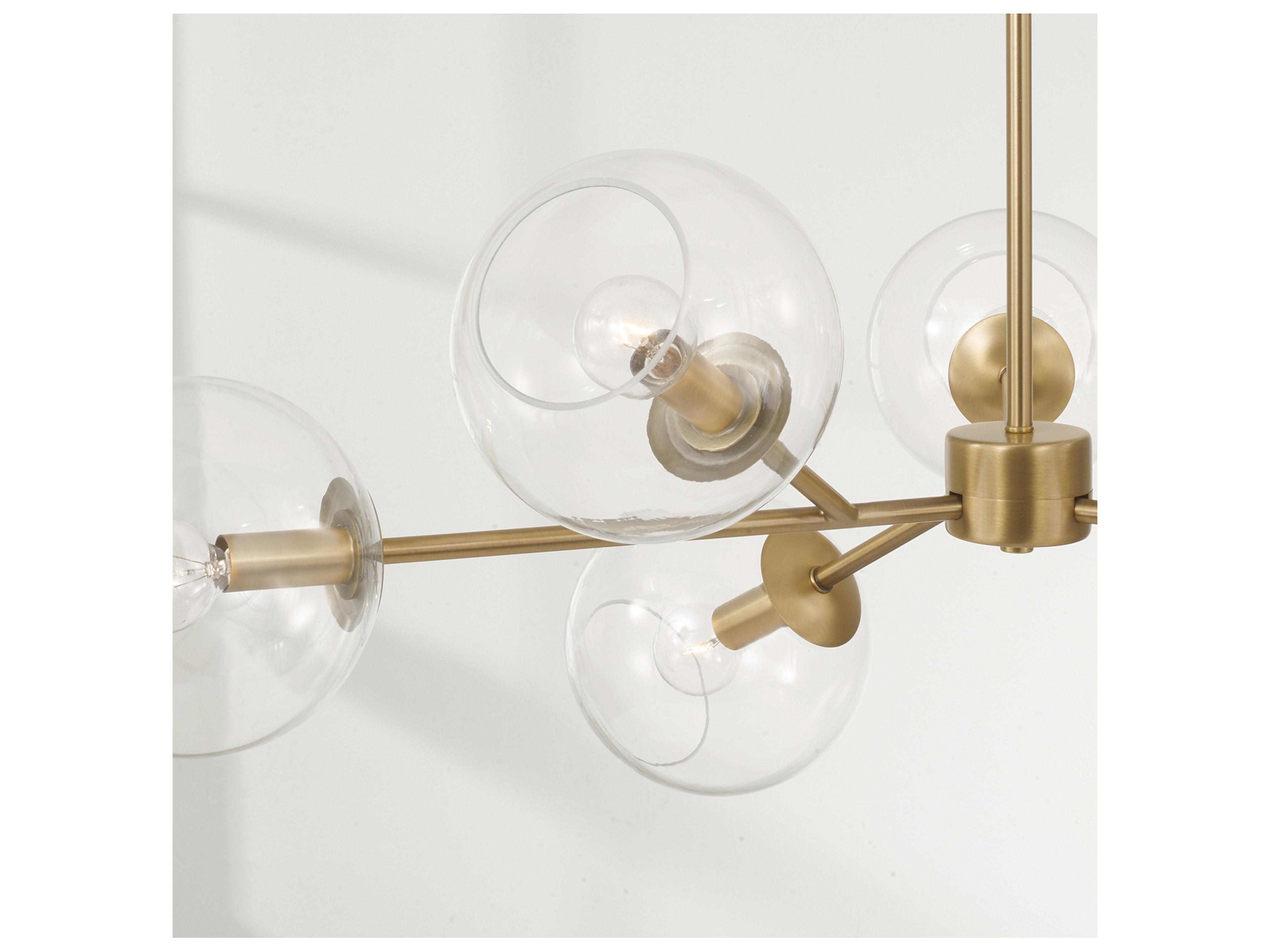 Capital Lighting Atlas 6-light Aged Brass Sputnik Chandelier