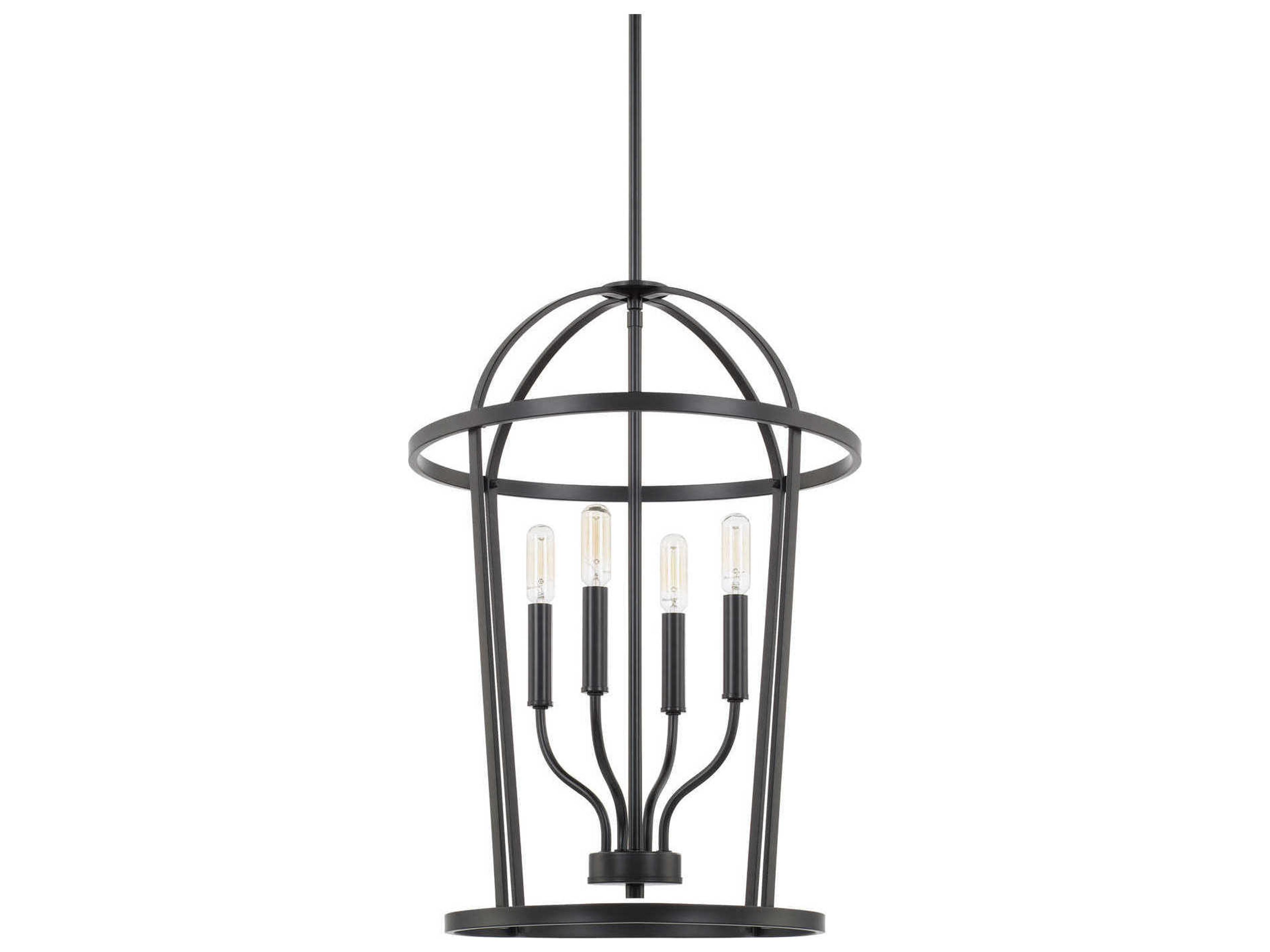 Greyson 4-Light Matte Black Pendant