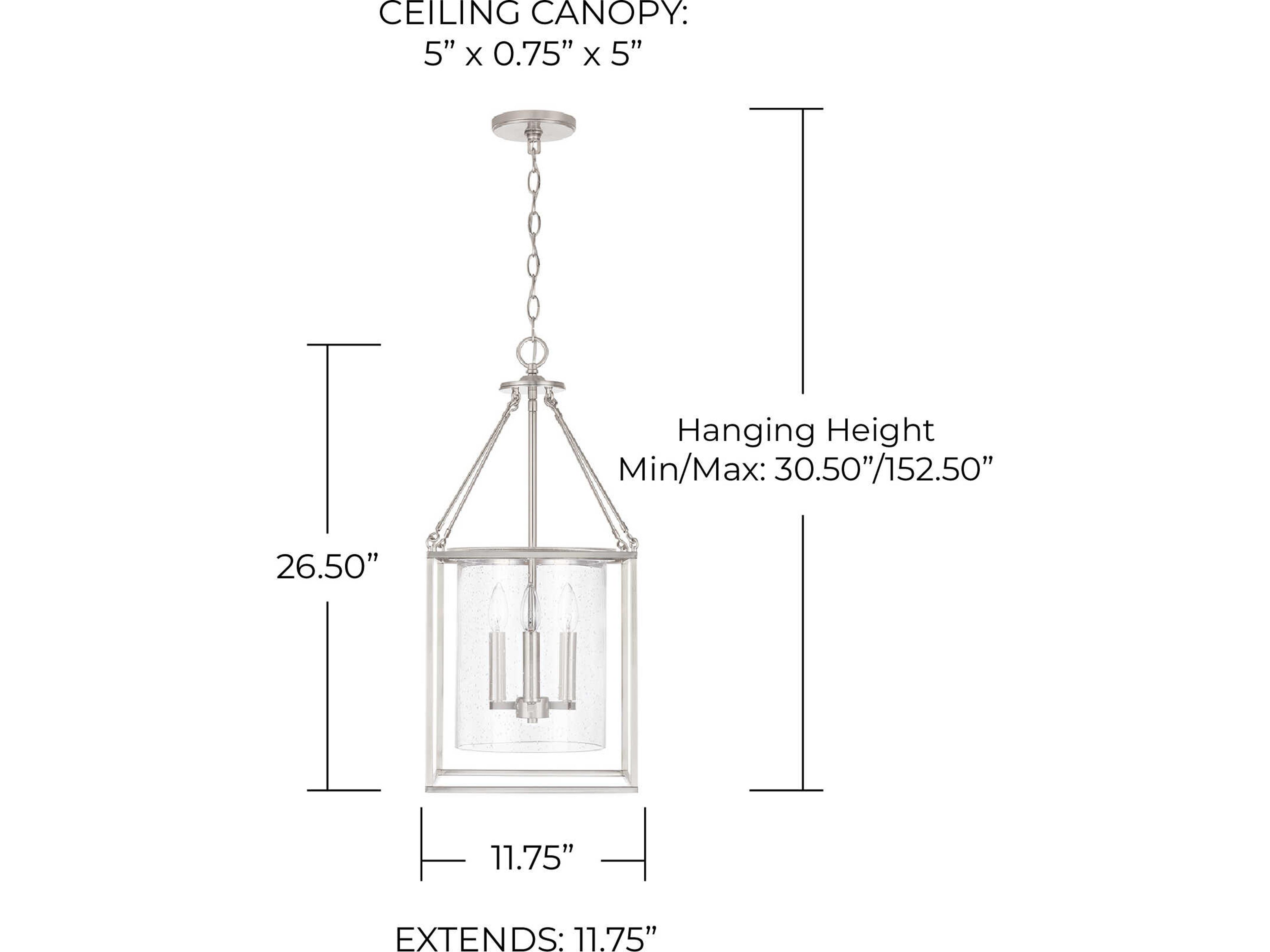 Capital Lighting 4-Light Brushed Nickel Glass Candelabra Chandelier