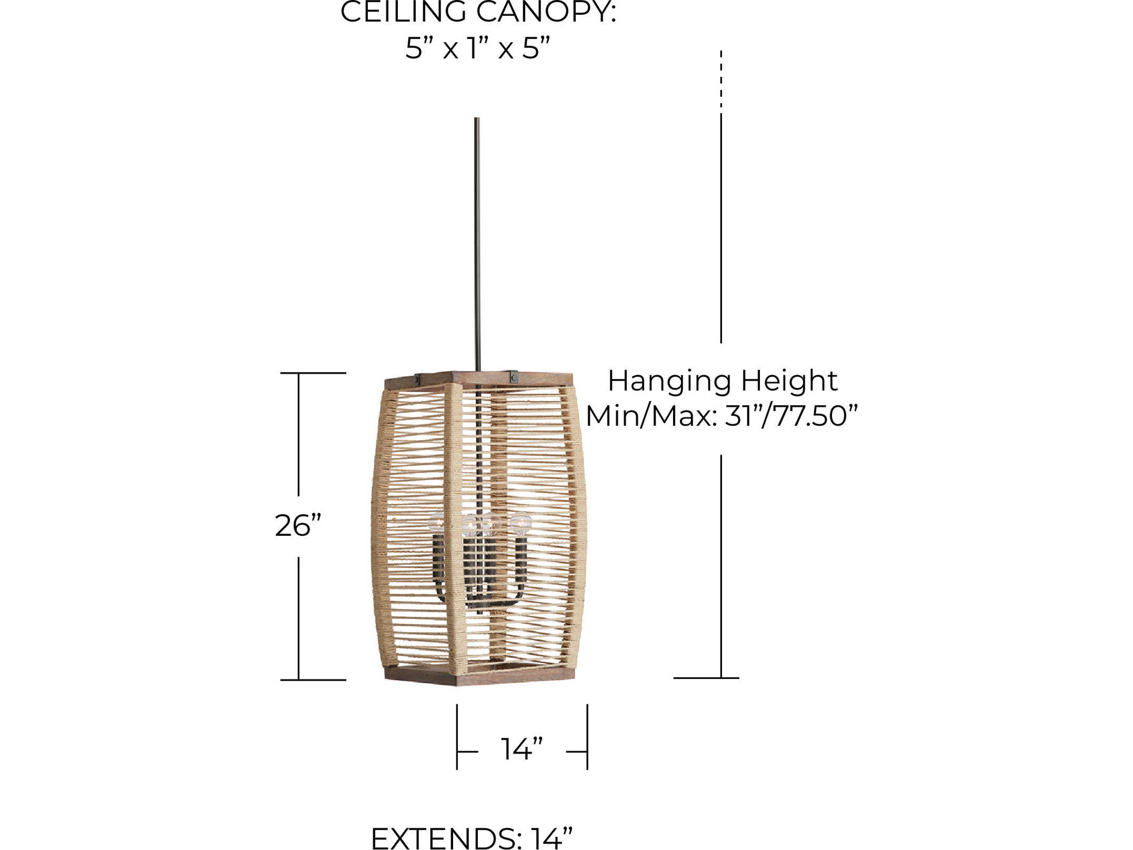 Capital Lighting Jacob 4-Light Grey Wash And Iron Silk Candelabra Chandelier