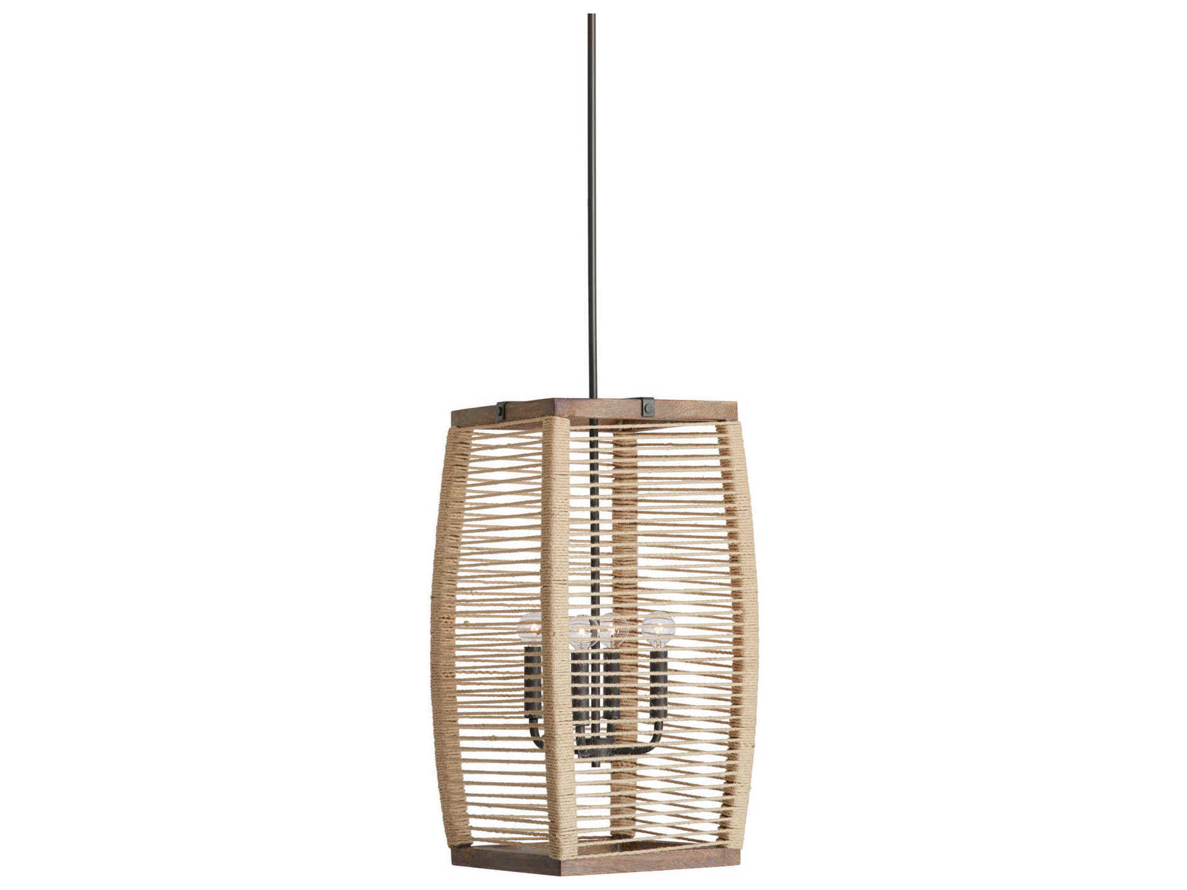 Capital Lighting Jacob 4-Light Grey Wash And Iron Silk Candelabra Chandelier